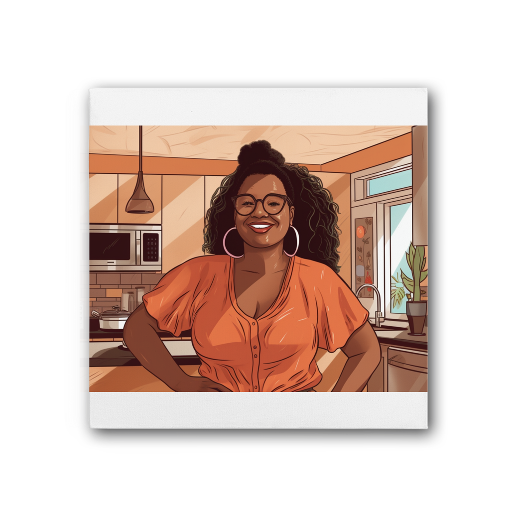 | Grace Melanin Magic | Premium Stretched Canvas