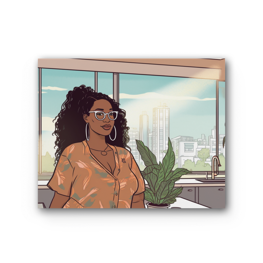 | Zelda Melanin Magic | Premium Stretched Canvas