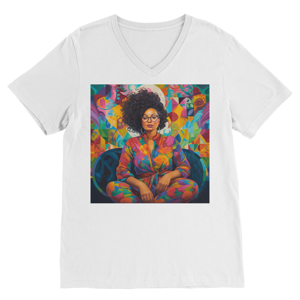 Black In Tech Collection | Kaisha | Premium V-Neck T-Shirt
