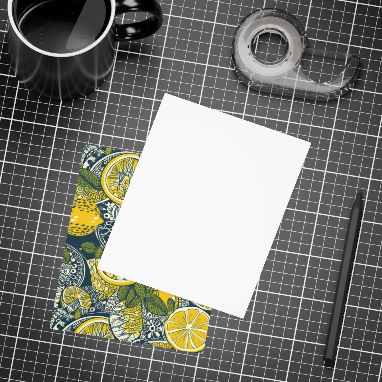 Lemons and Leaves | lemonade lace brunch Postcard Bundles (envelopes included) | African Wax Print|