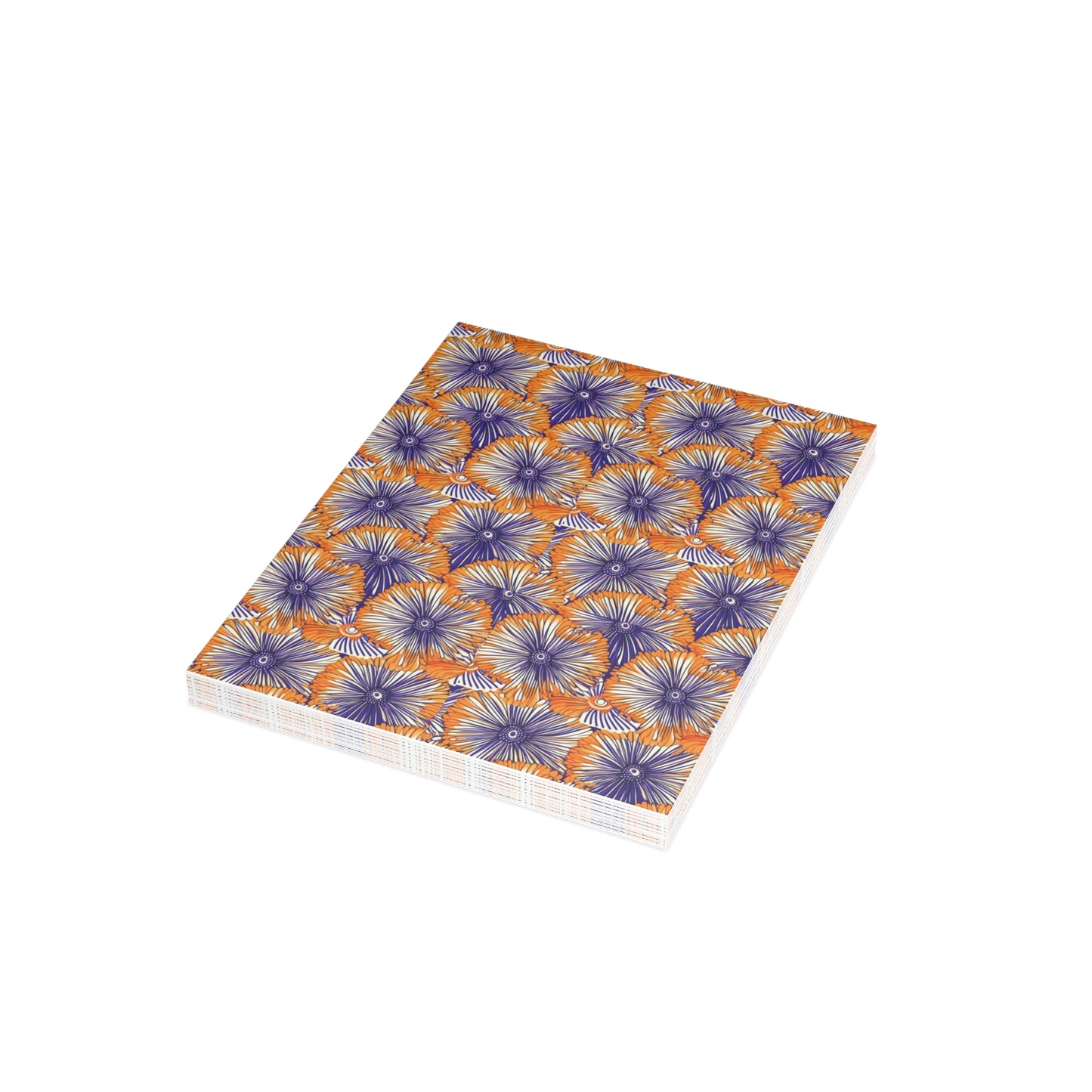 Aso Ebi Affair | Postcard Bundles (envelopes included) | African Wax Print | Orange and white|