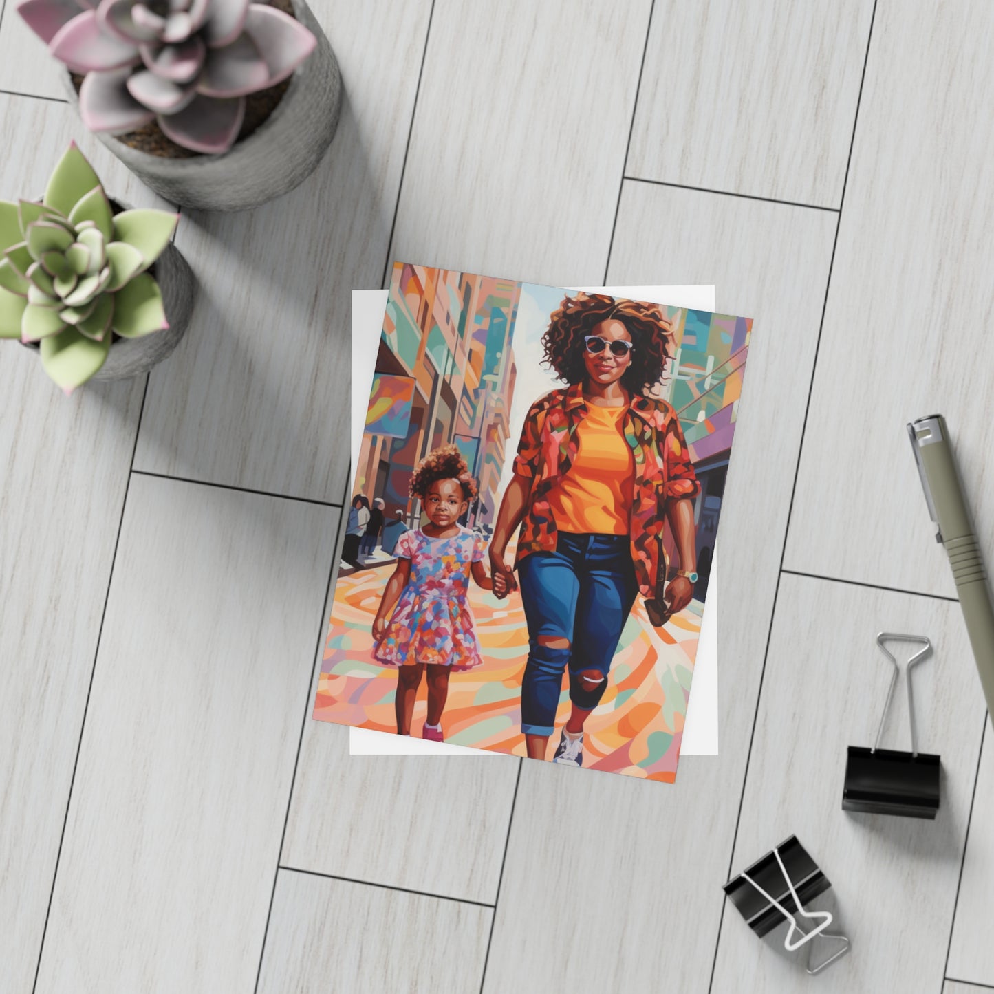 Black In Tech Collection | Mom and Me | Malia | Postcard Bundles (envelopes included) | Black Innovation |