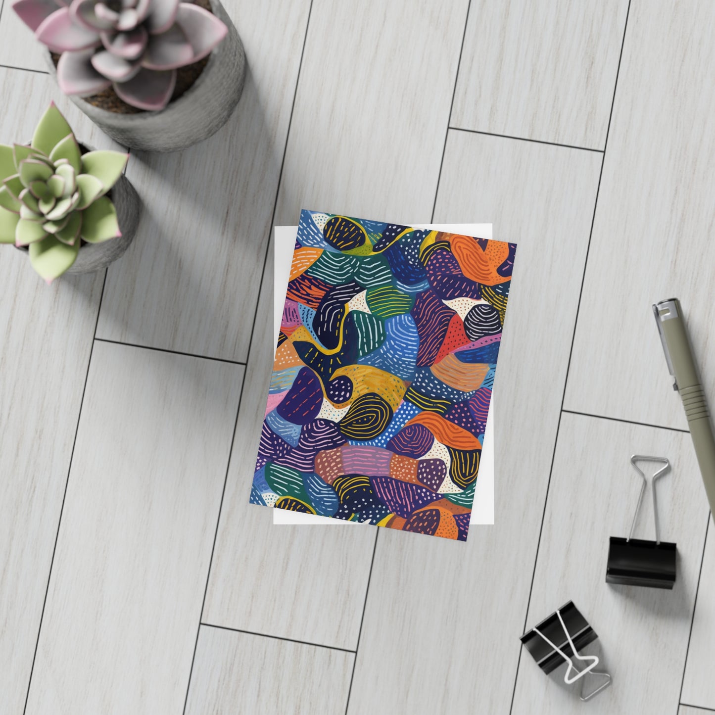 Kiki | Postcard Bundles (envelopes included) | African Wax Print |