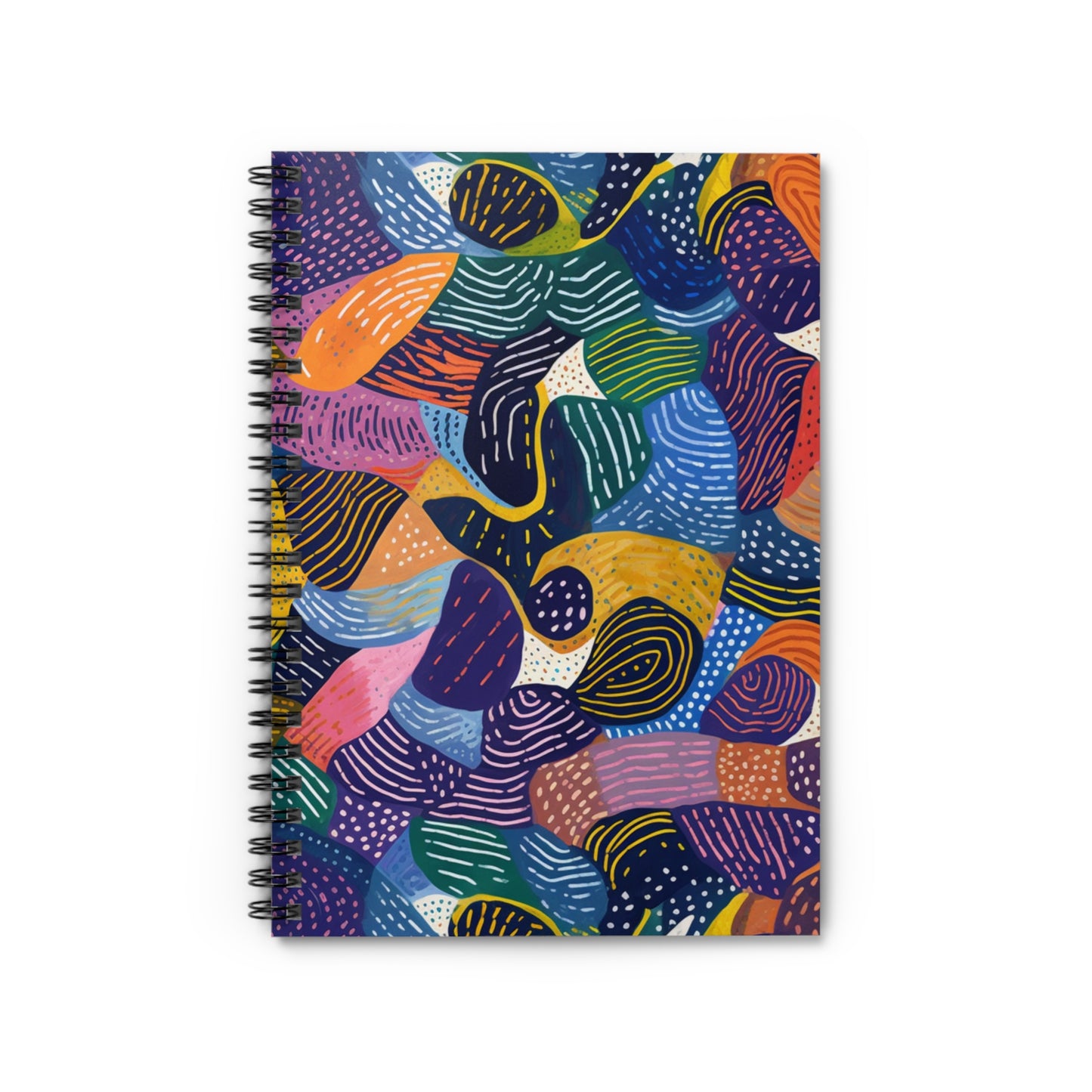 | Kiki | Spiral Notebook - Ruled Line | African Wax Print |