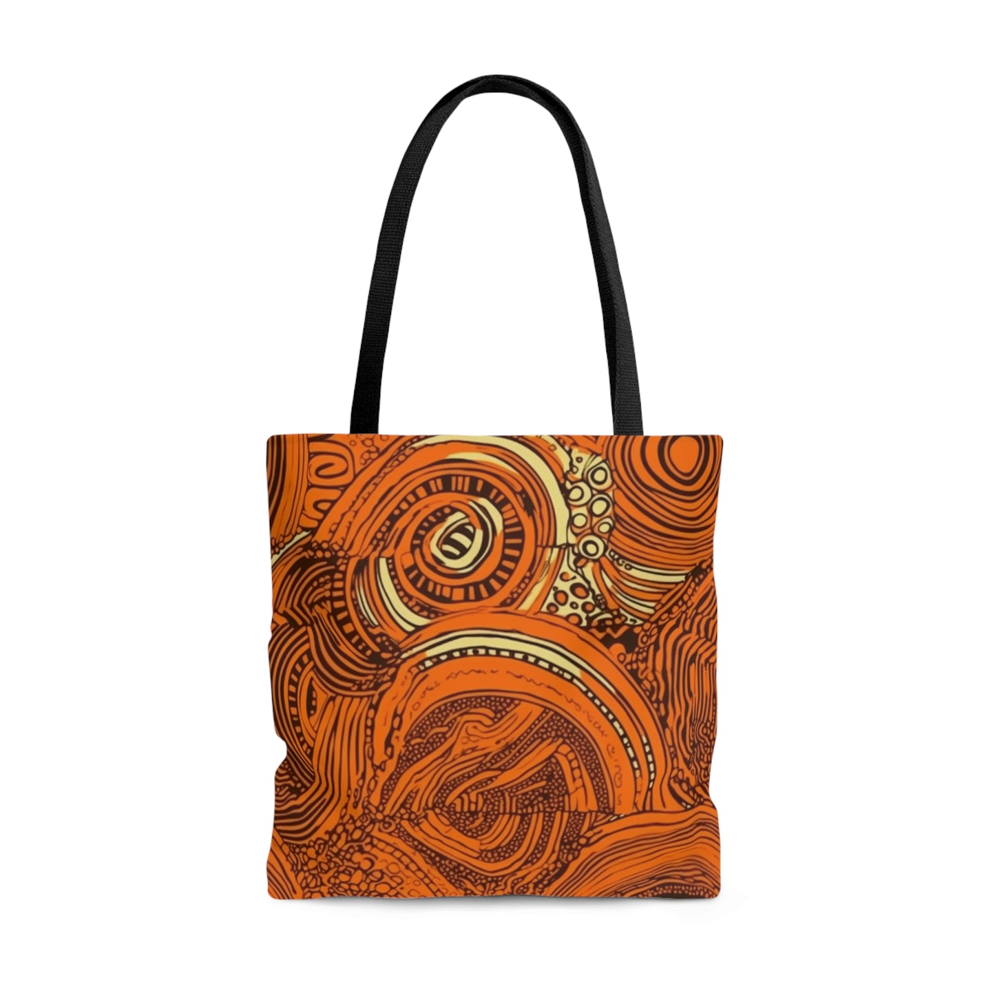 African Dreamcatcher | African Wax Print | Tote Bag | Orange