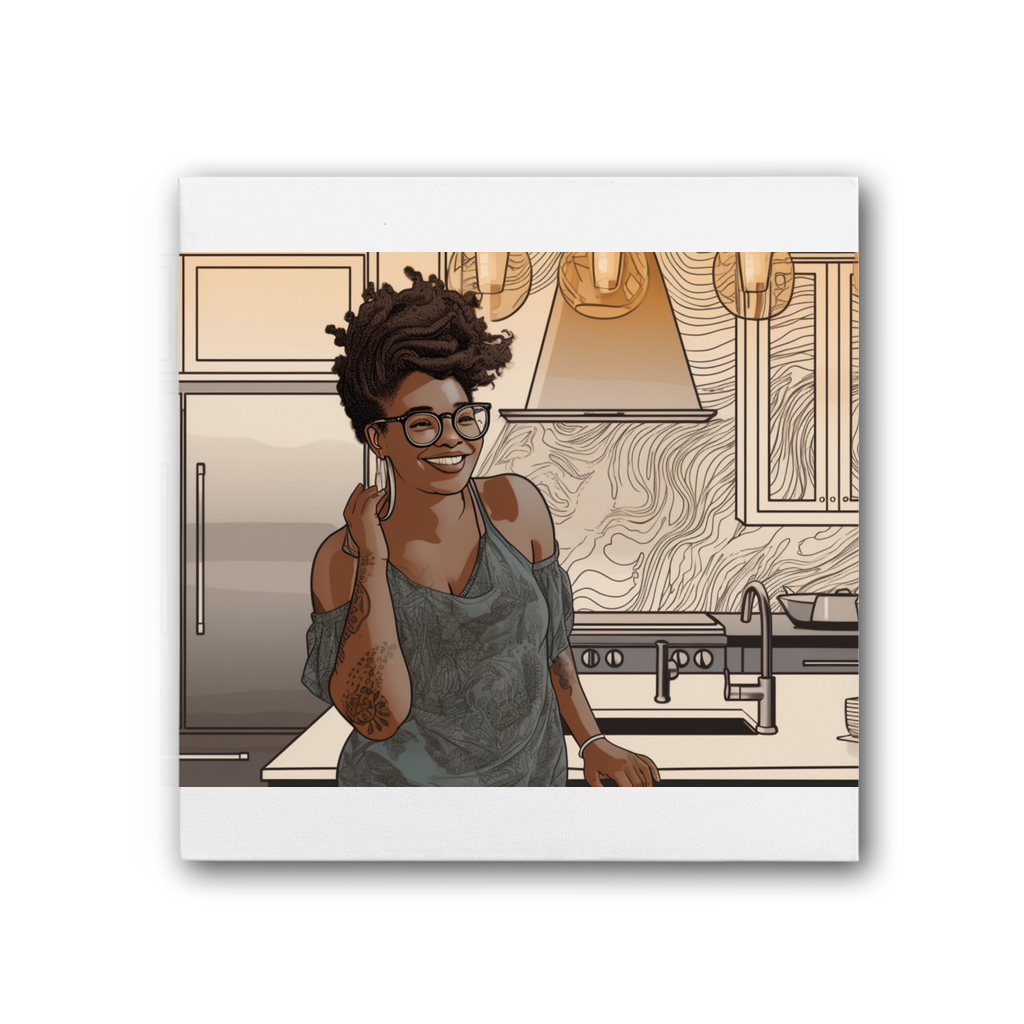 |Tamika Melanin Magic | Premium Stretched Canvas