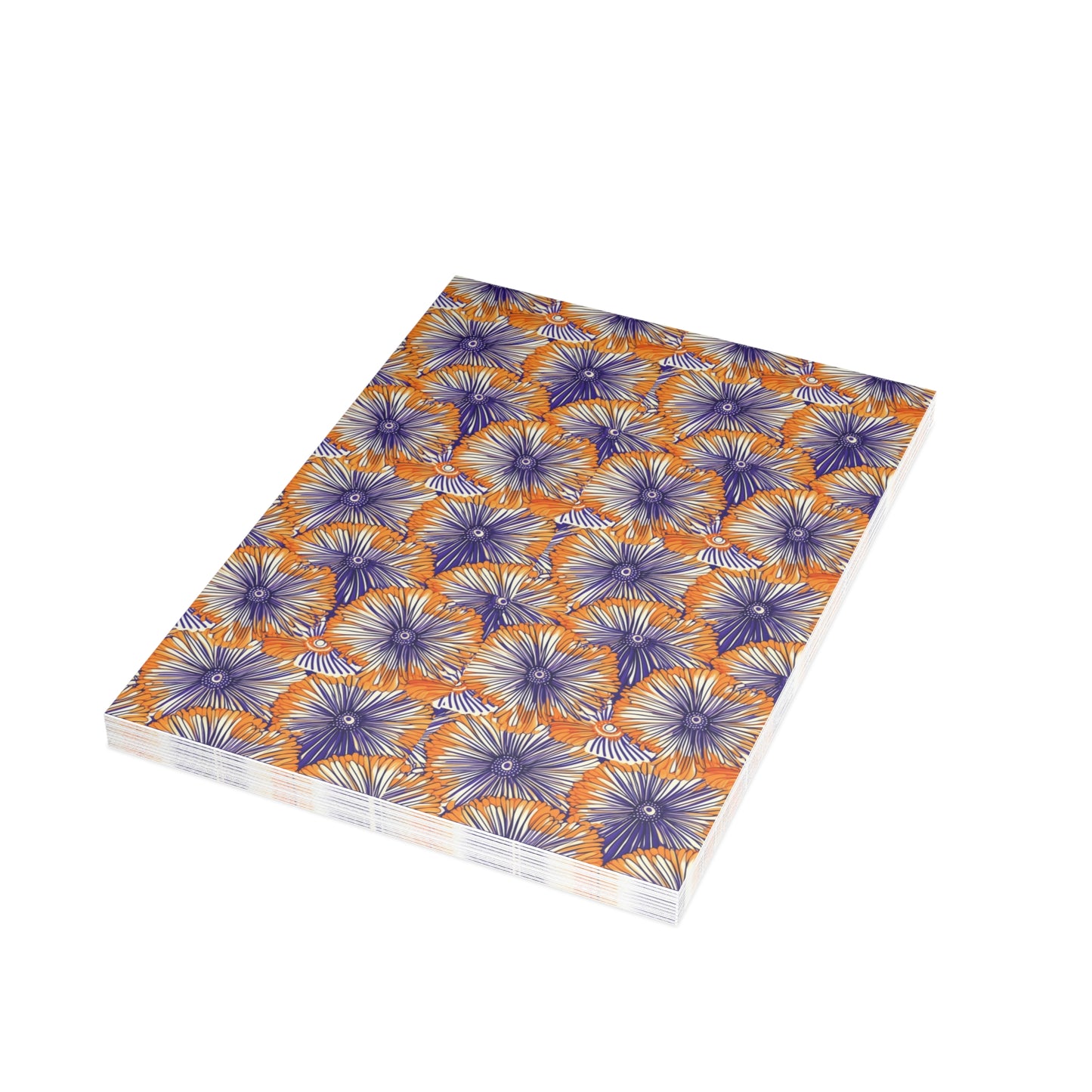Aso Ebi Affair | Postcard Bundles (envelopes included) | African Wax Print | Orange and white|