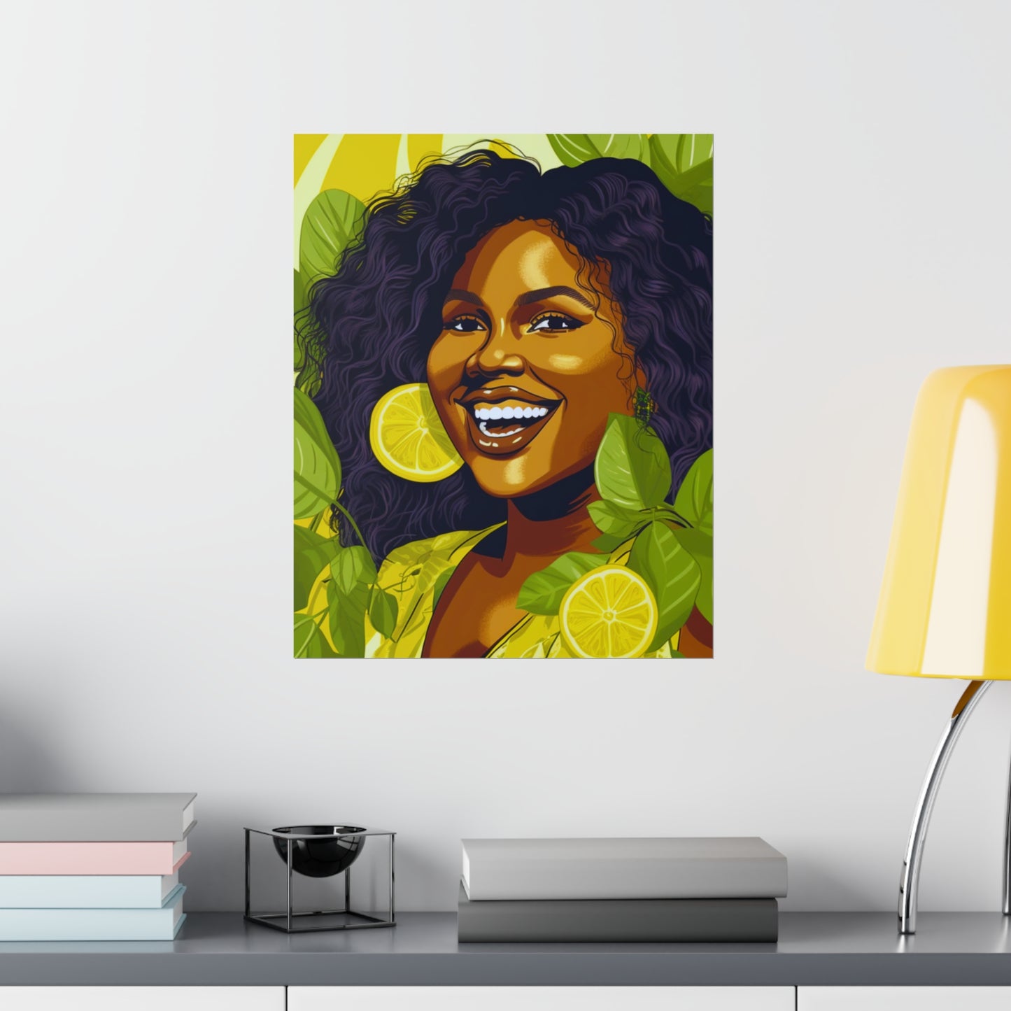 Lemons and Leaves| Premium Matte Vertical Posters