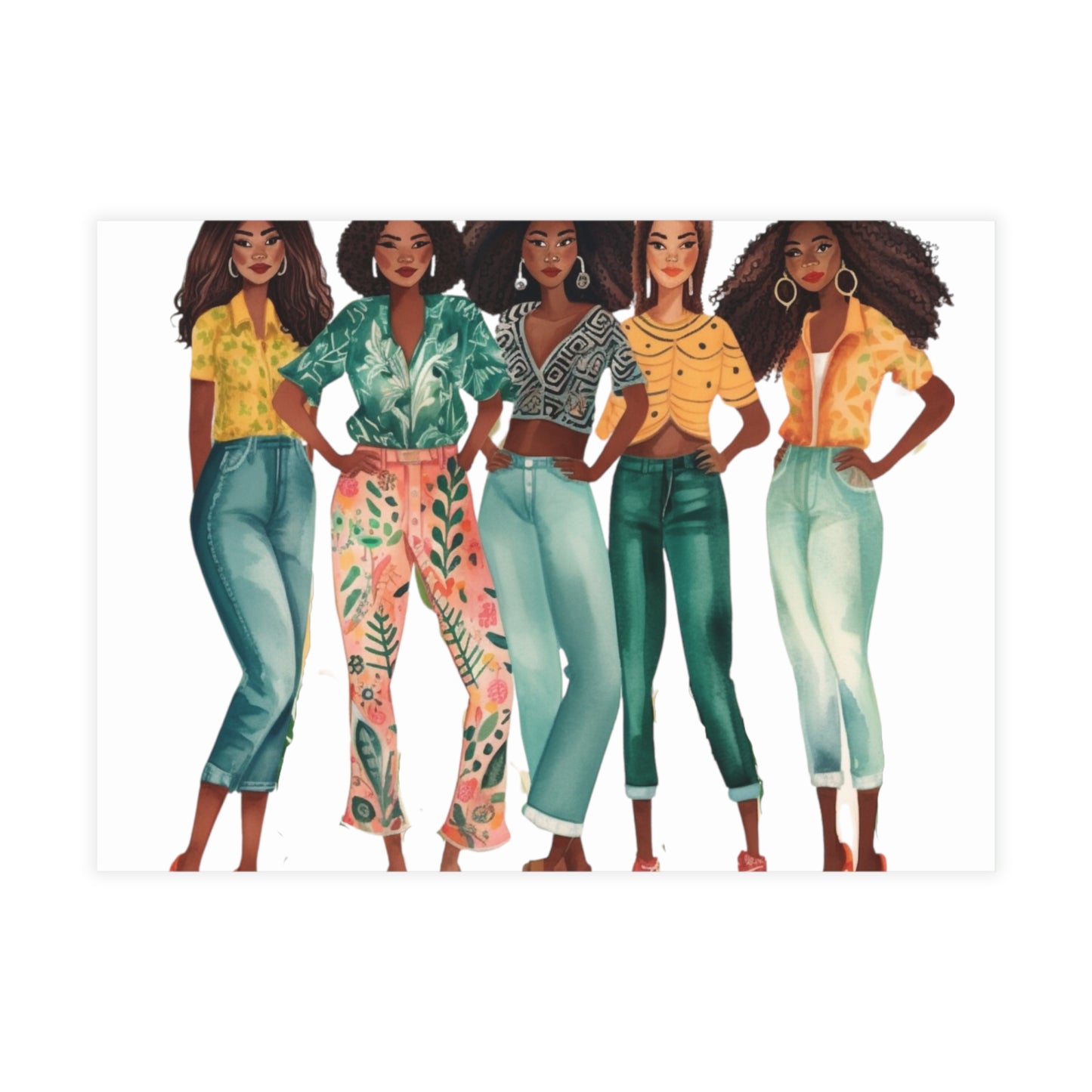 Girlfriends Collection: Postcard Bundles (envelopes included) | Black Women Better together |