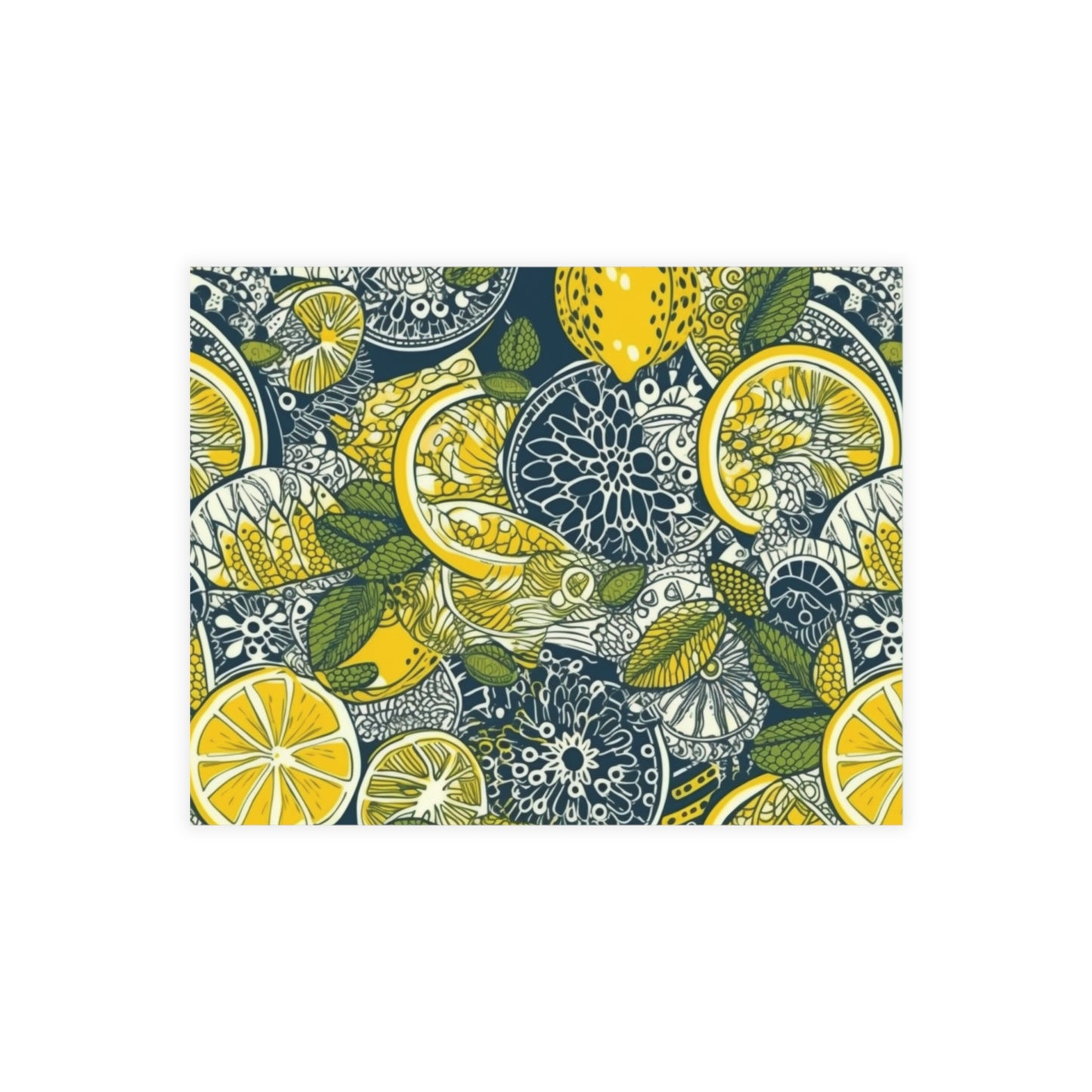 Lemons and Leaves | lemonade lace brunch Postcard Bundles (envelopes included) | African Wax Print|