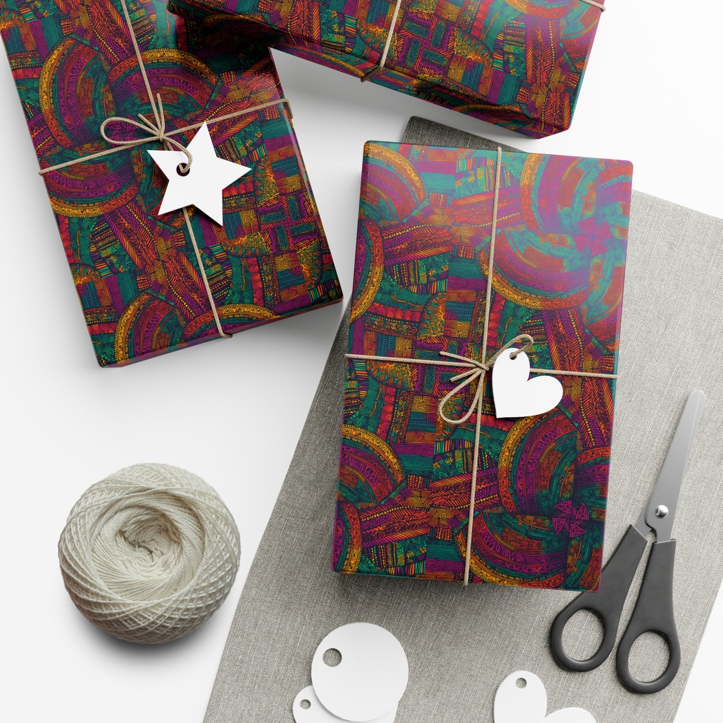 African batik Print, Gift Wrap Papers