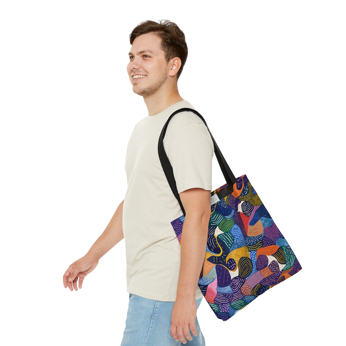 Vibrant Kiki Collections Tote Bag | African Wax Print | Black Women-Owned Business | Stylish Shopping Bag |