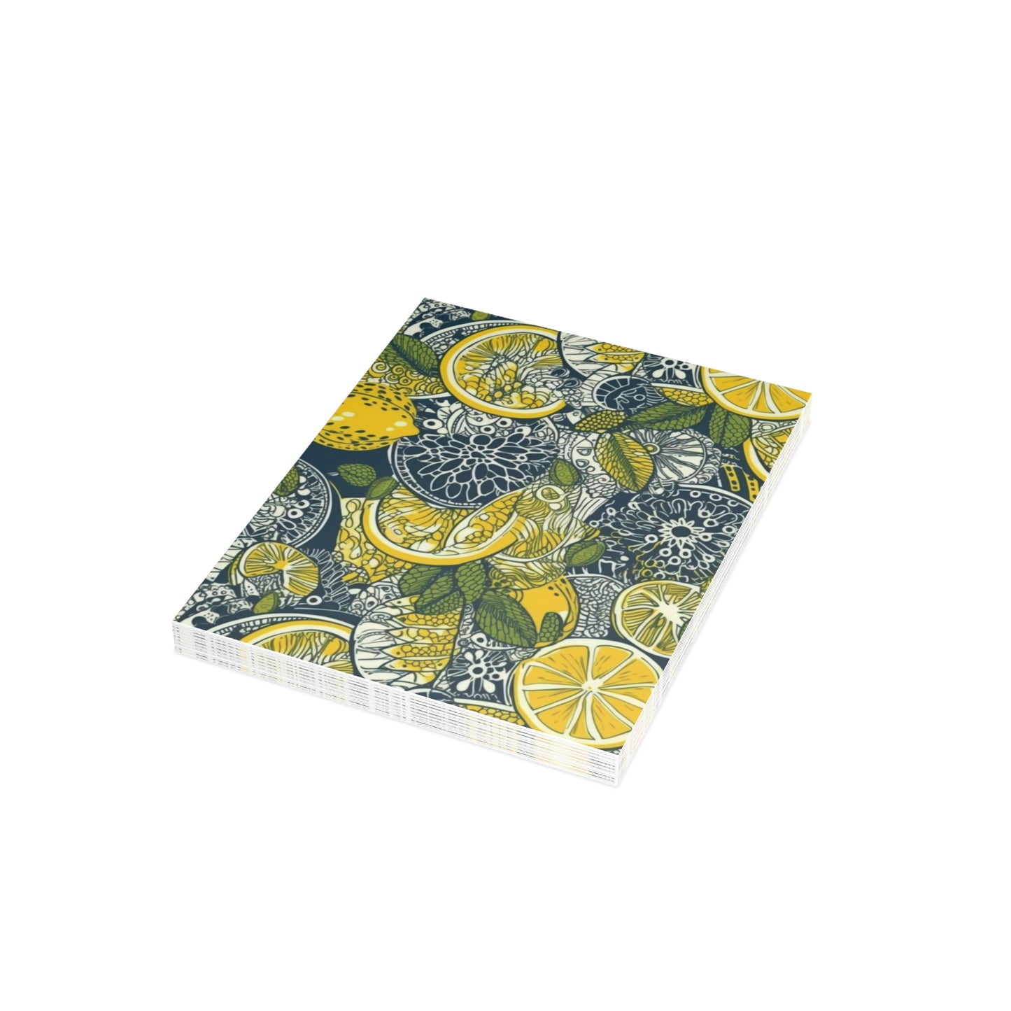 Lemons and Leaves | lemonade lace brunch Postcard Bundles (envelopes included) | African Wax Print|
