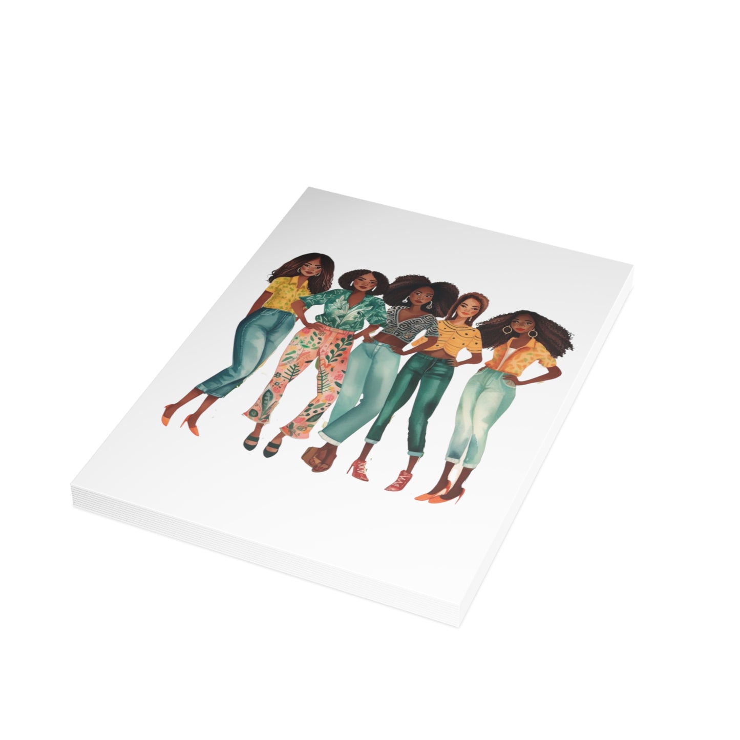 Girlfriends Collection: Postcard Bundles (envelopes included) | Black Women Better together |