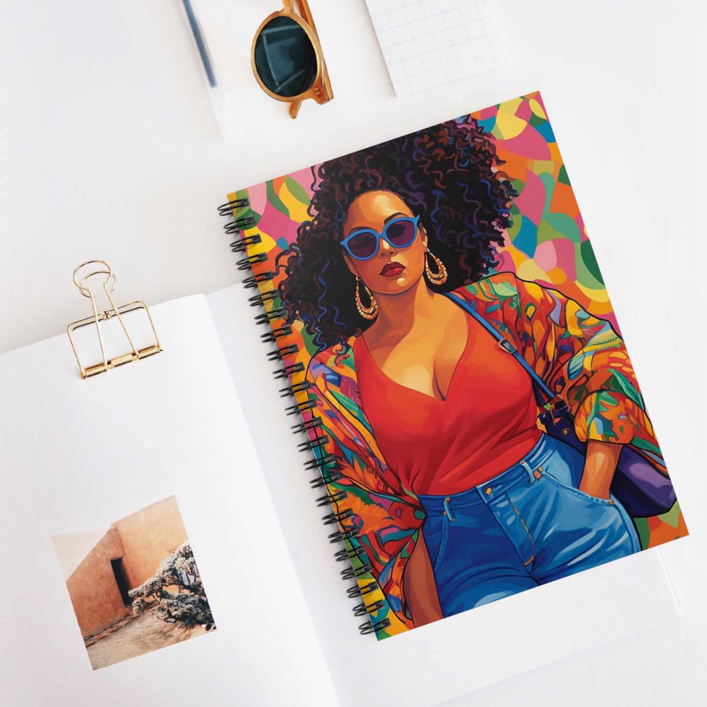 Black In Tech Collection | Kiana | Spiral Notebook - Ruled Line |