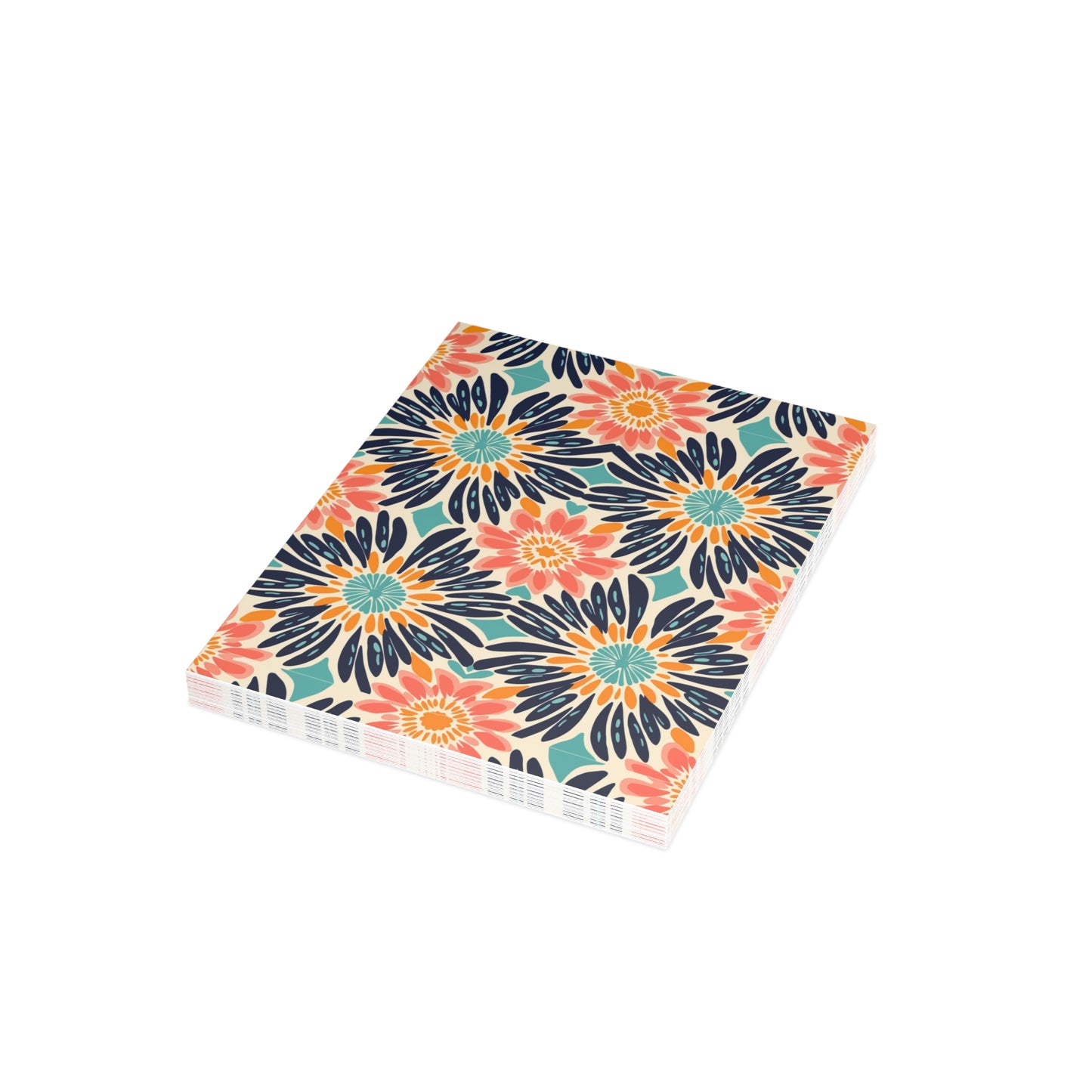 Bogolan Burst | Postcard Bundles (envelopes included) | African Wax Print |