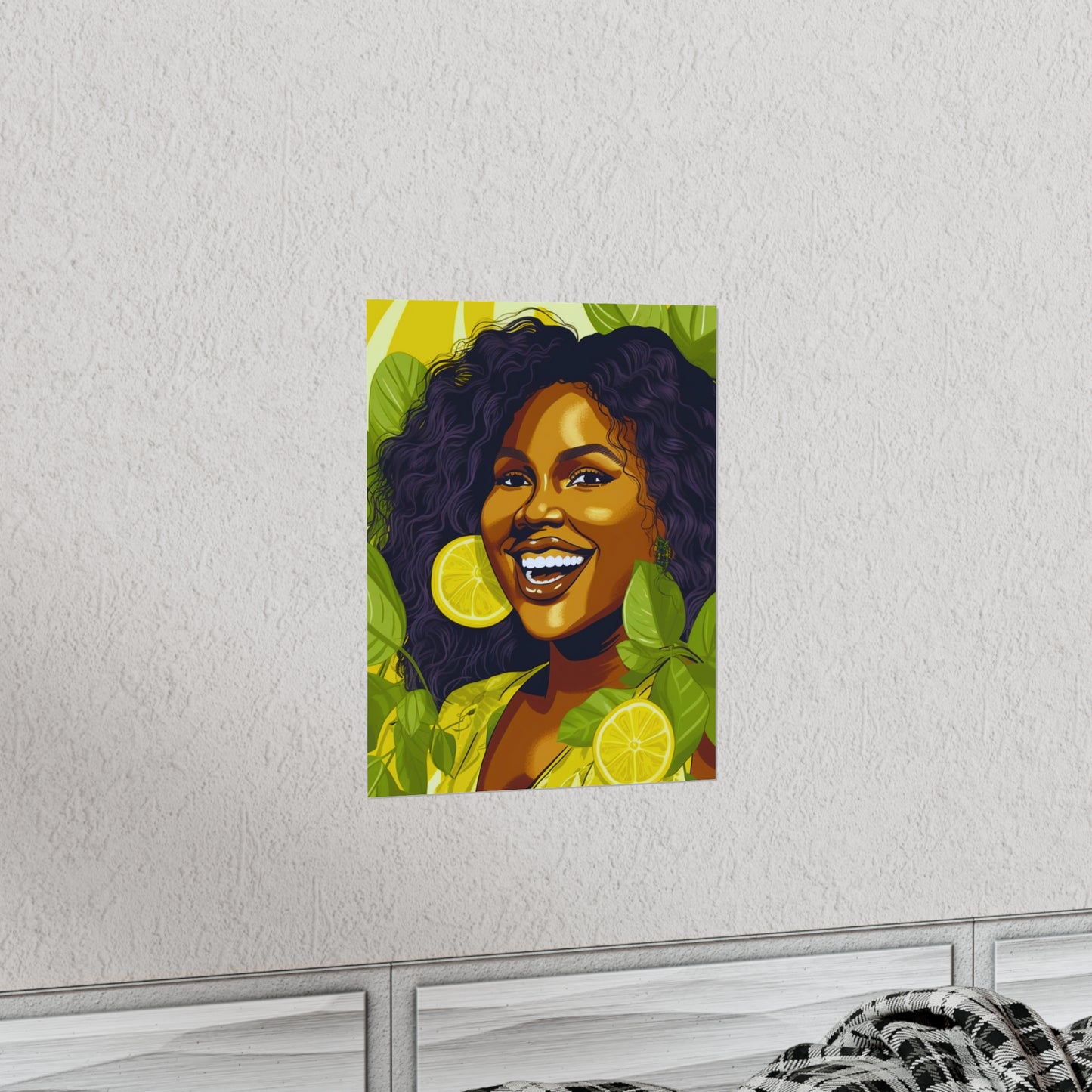 Lemons and Leaves| Premium Matte Vertical Posters