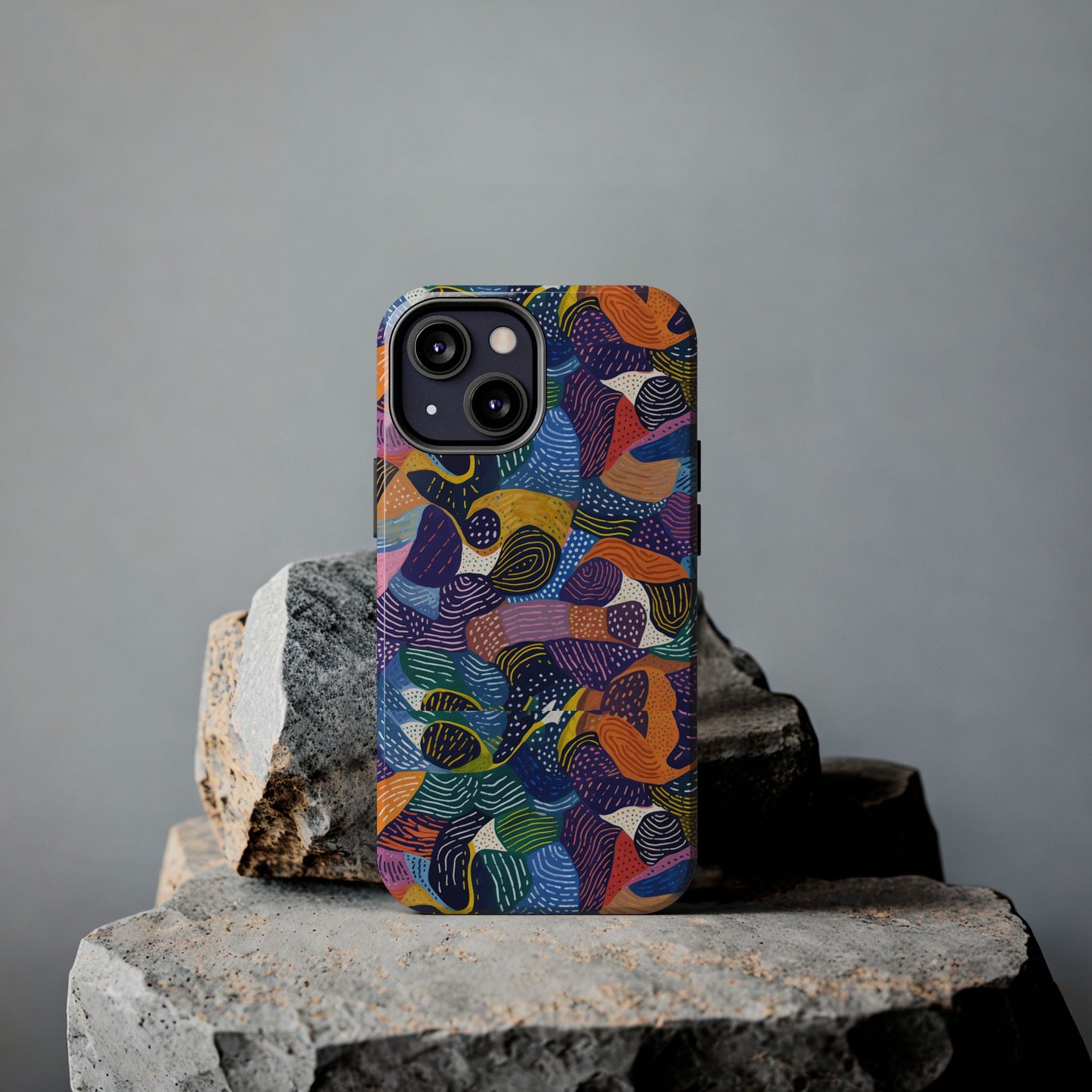 Kiki Collections | iPhone Case | African Wax Print | Tough Phone Case | Shock Dispersion | Protective Cover|