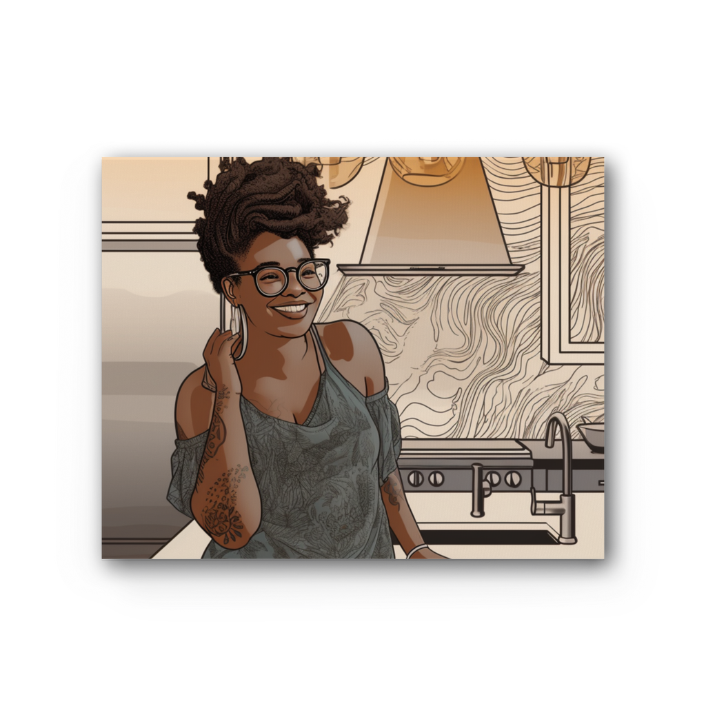 |Tamika Melanin Magic | Premium Stretched Canvas