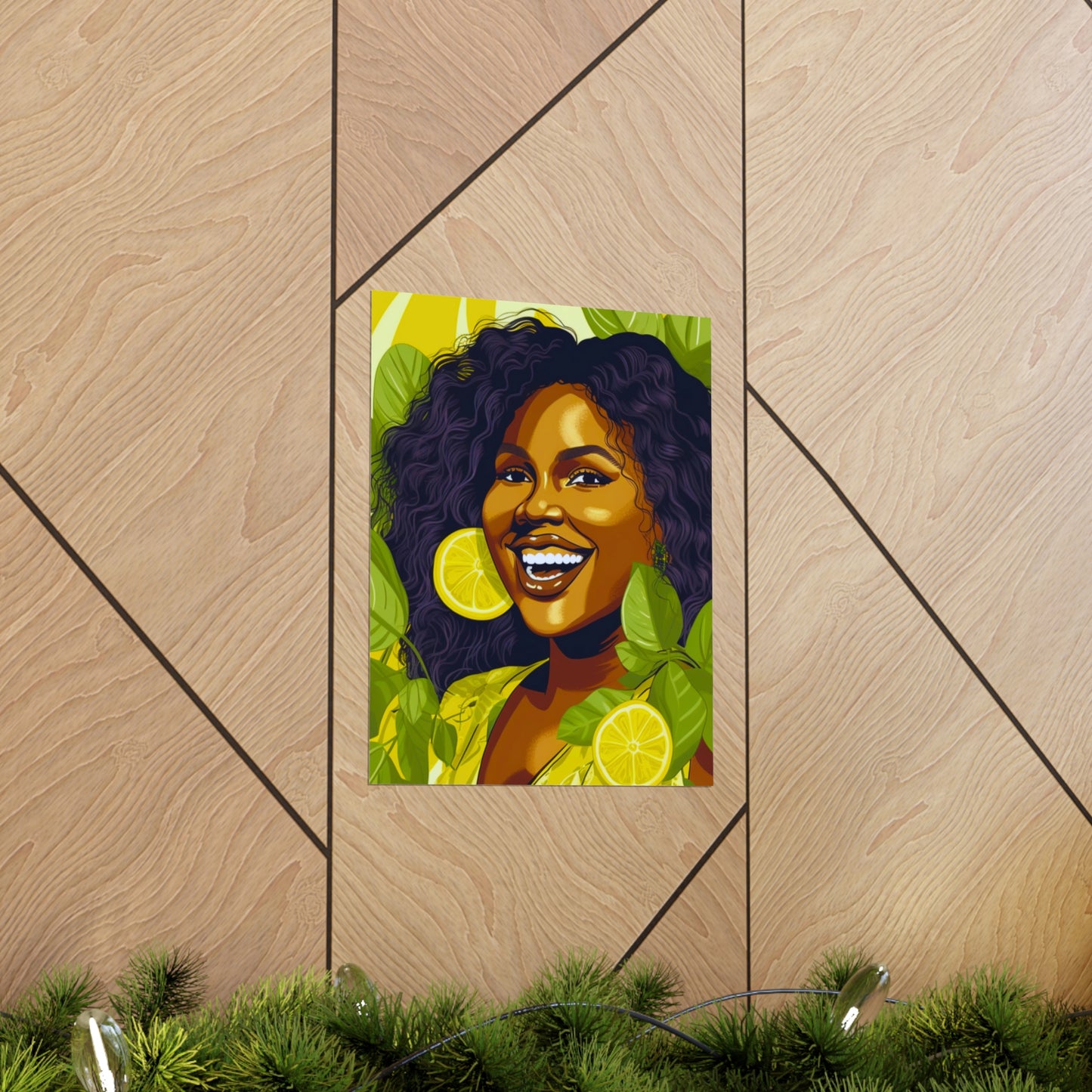 Lemons and Leaves| Premium Matte Vertical Posters