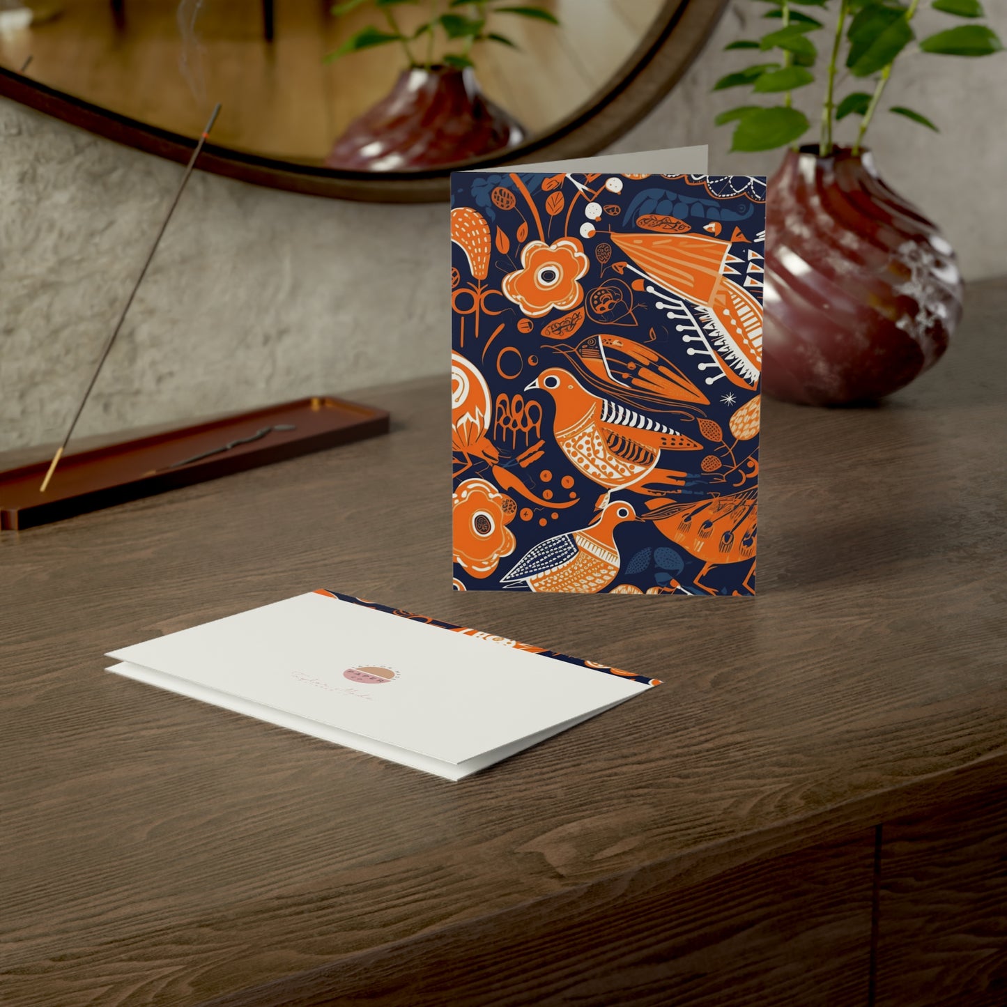 Folk-Inspired, Ankara, blank Greeting Cards Are Just for You/10 pack