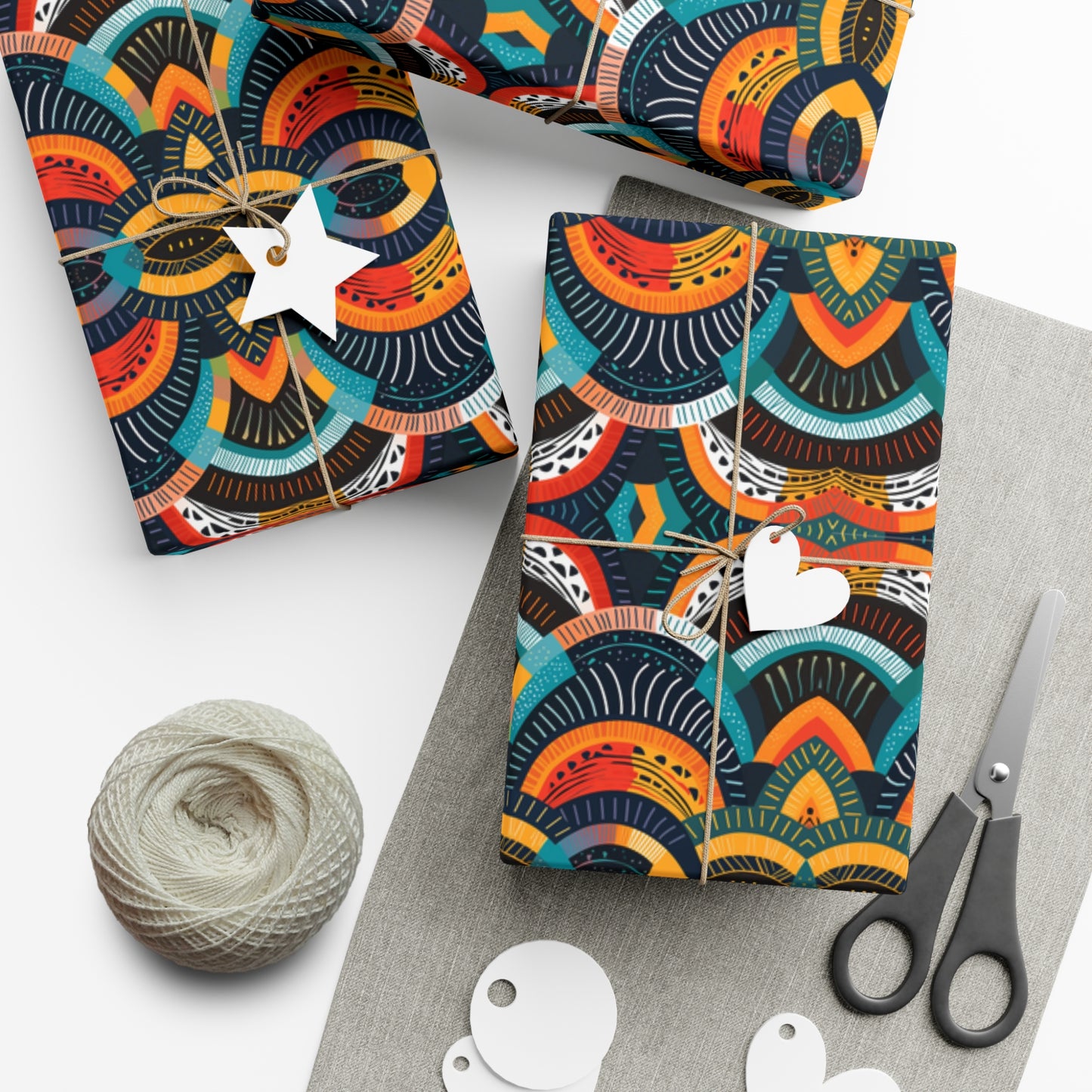 Zulu Warrior | African Wax Print | Gift Wrap Papers