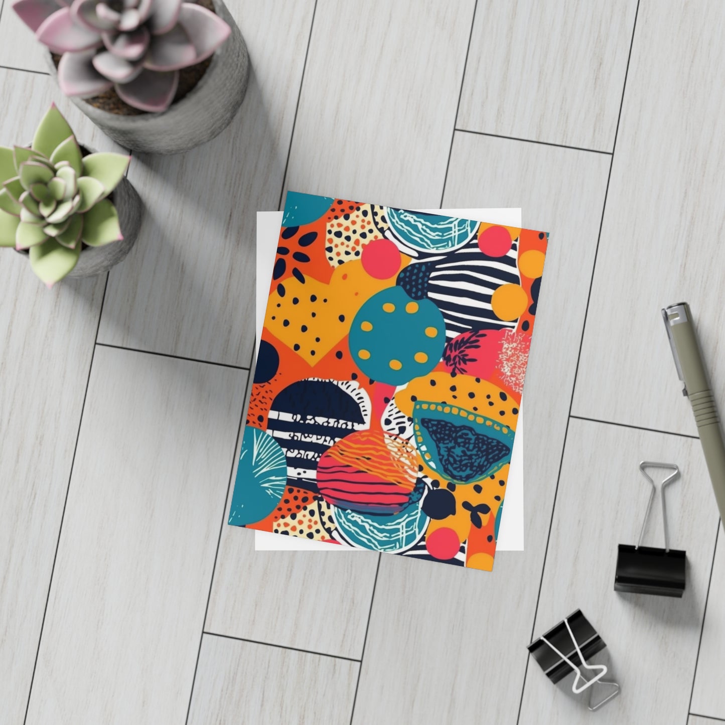 Kalahari Kaleidoscope | African Wax Print Postcard Bundles | Black-Owned | Women-Owned| Envelopes included |