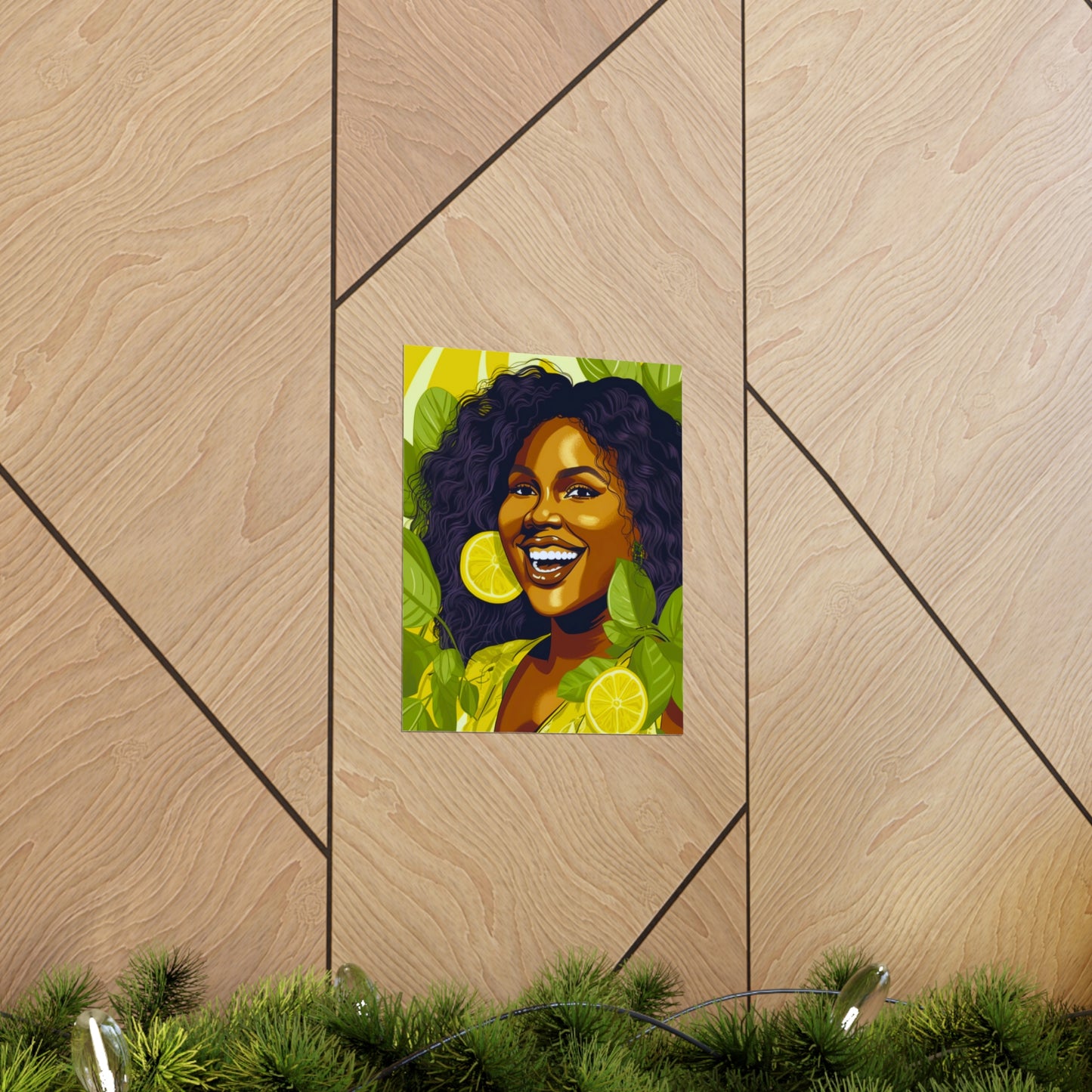 Lemons and Leaves| Premium Matte Vertical Posters