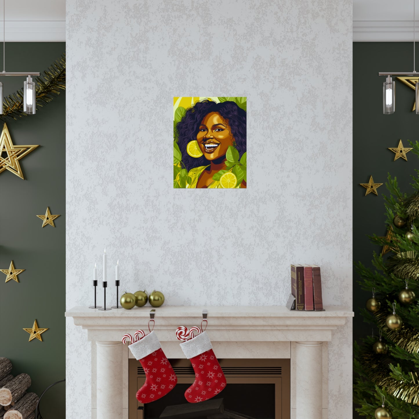 Lemons and Leaves| Premium Matte Vertical Posters