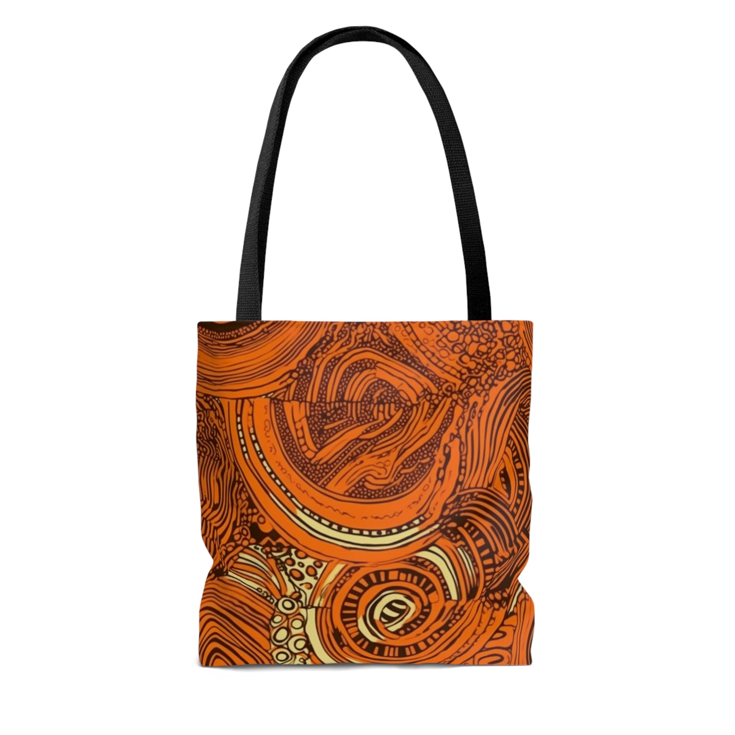 African Dreamcatcher | African Wax Print | Tote Bag | Orange