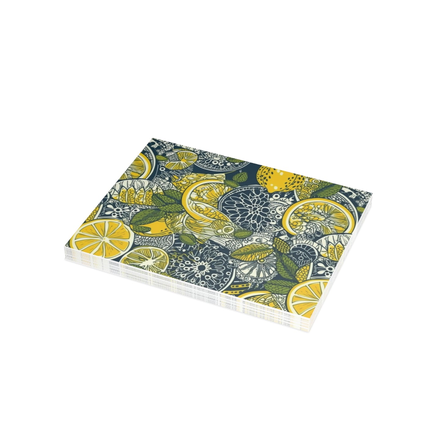 Lemons and Leaves | lemonade lace brunch Postcard Bundles (envelopes included) | African Wax Print|