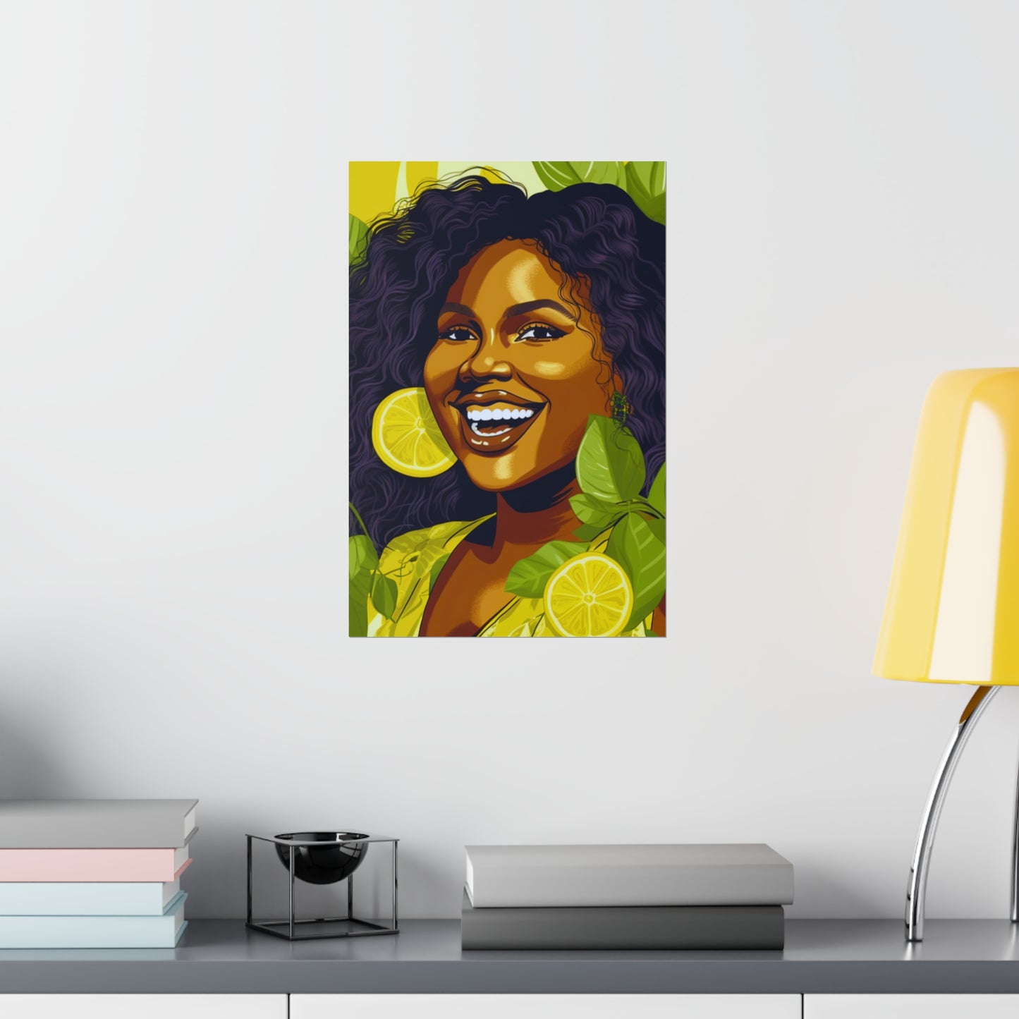 Lemons and Leaves| Premium Matte Vertical Posters