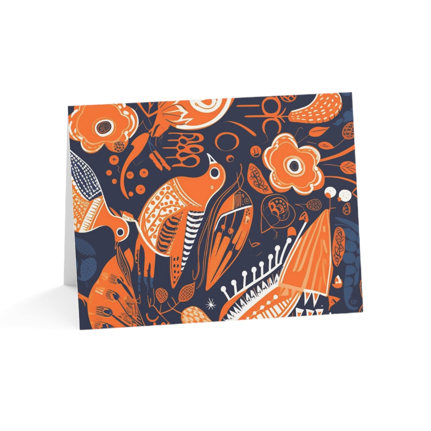Folk-Inspired, Ankara, blank Greeting Cards Are Just for You/10 pack