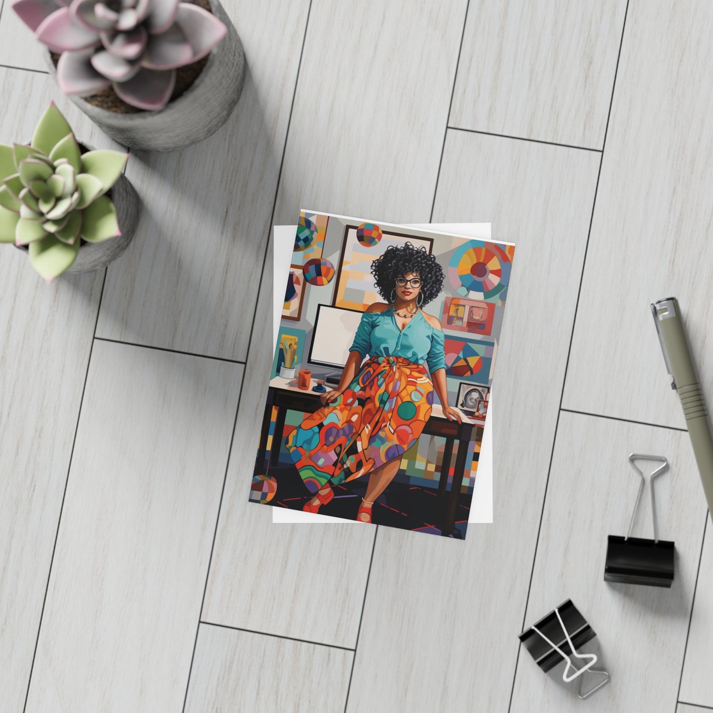 Black in Tech: Sariah's Home Office Postcard Bundles (envelopes included)