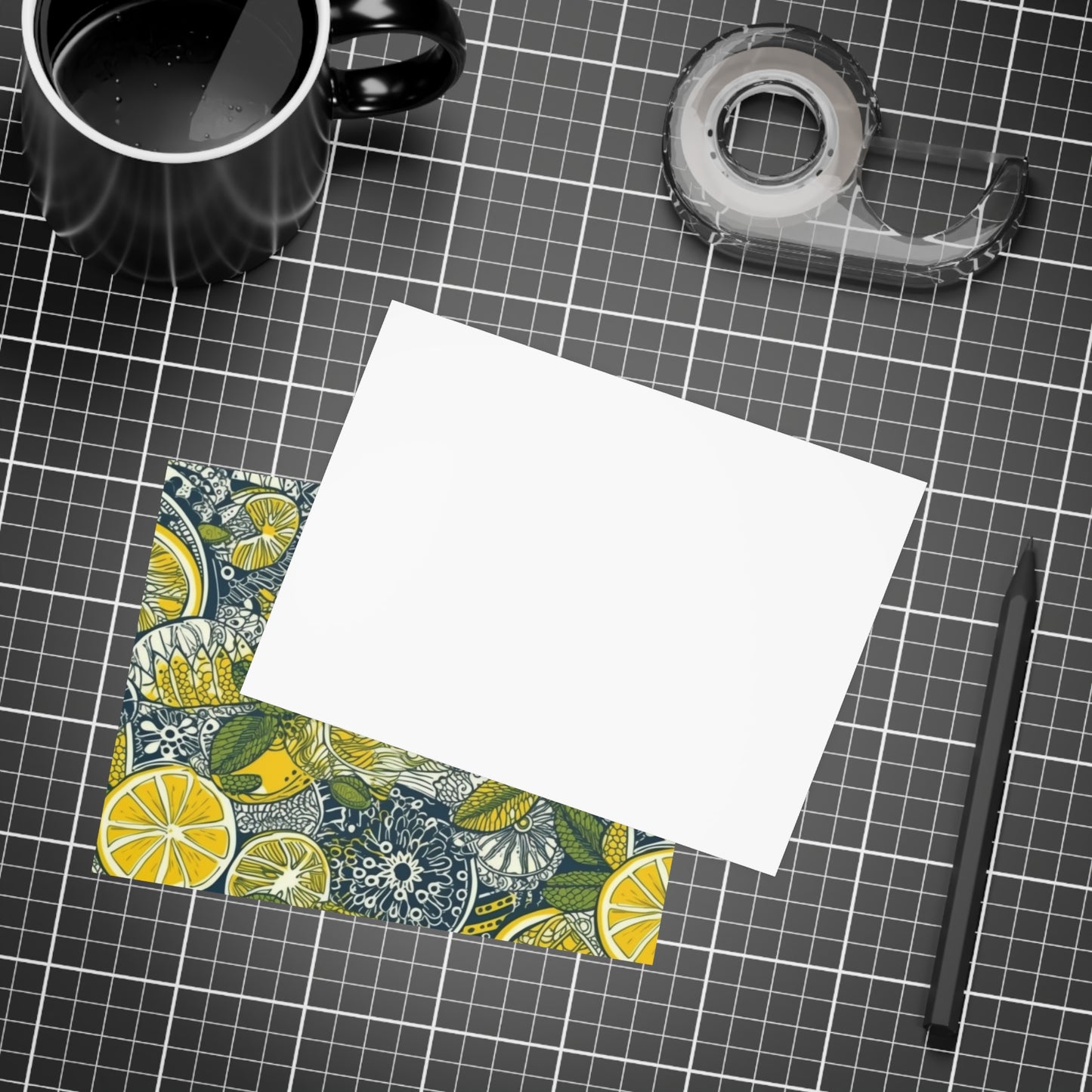 Lemons and Leaves | lemonade lace brunch Postcard Bundles (envelopes included) | African Wax Print|