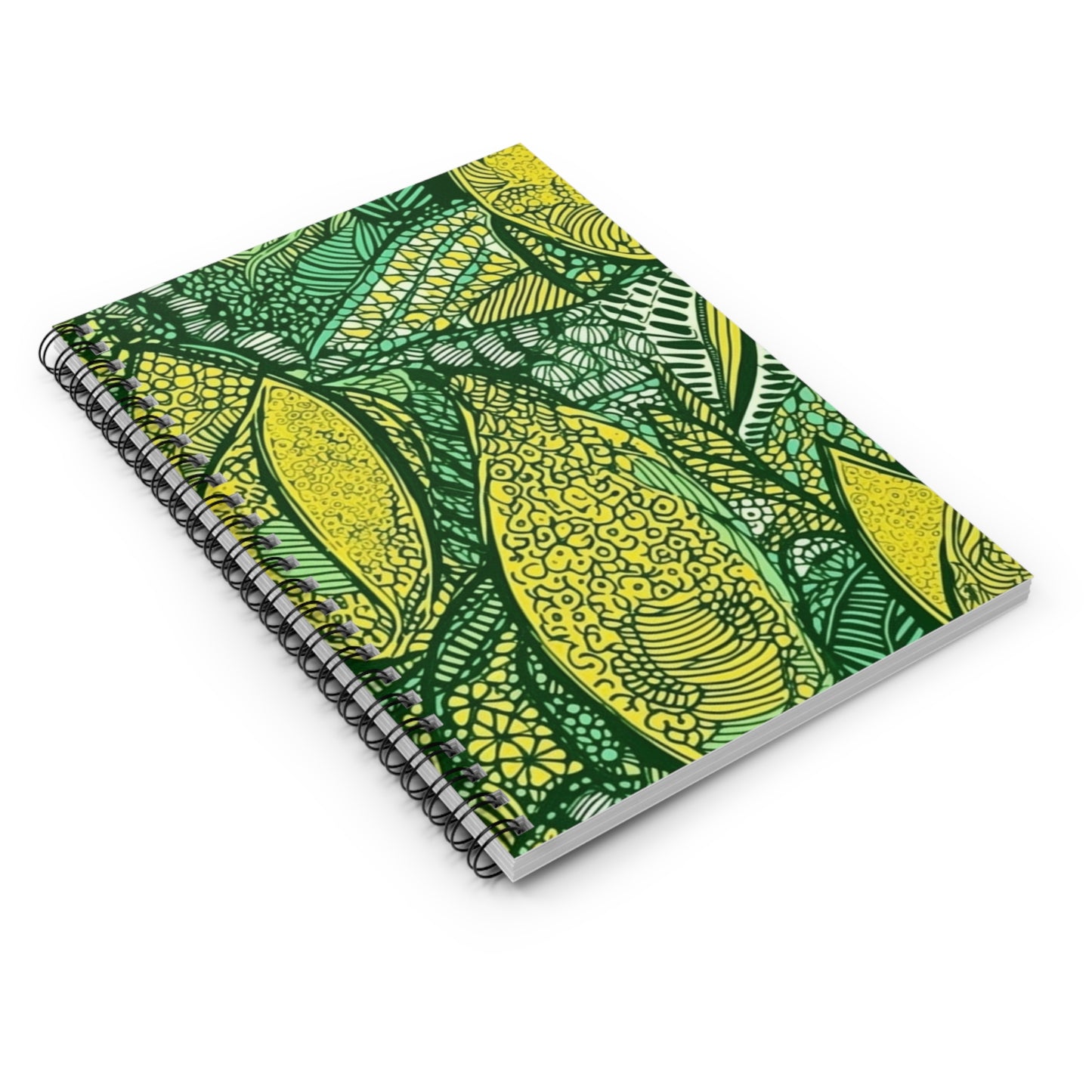 Tswana Tropics | African Wax Print | Spiral Notebook - Ruled Line