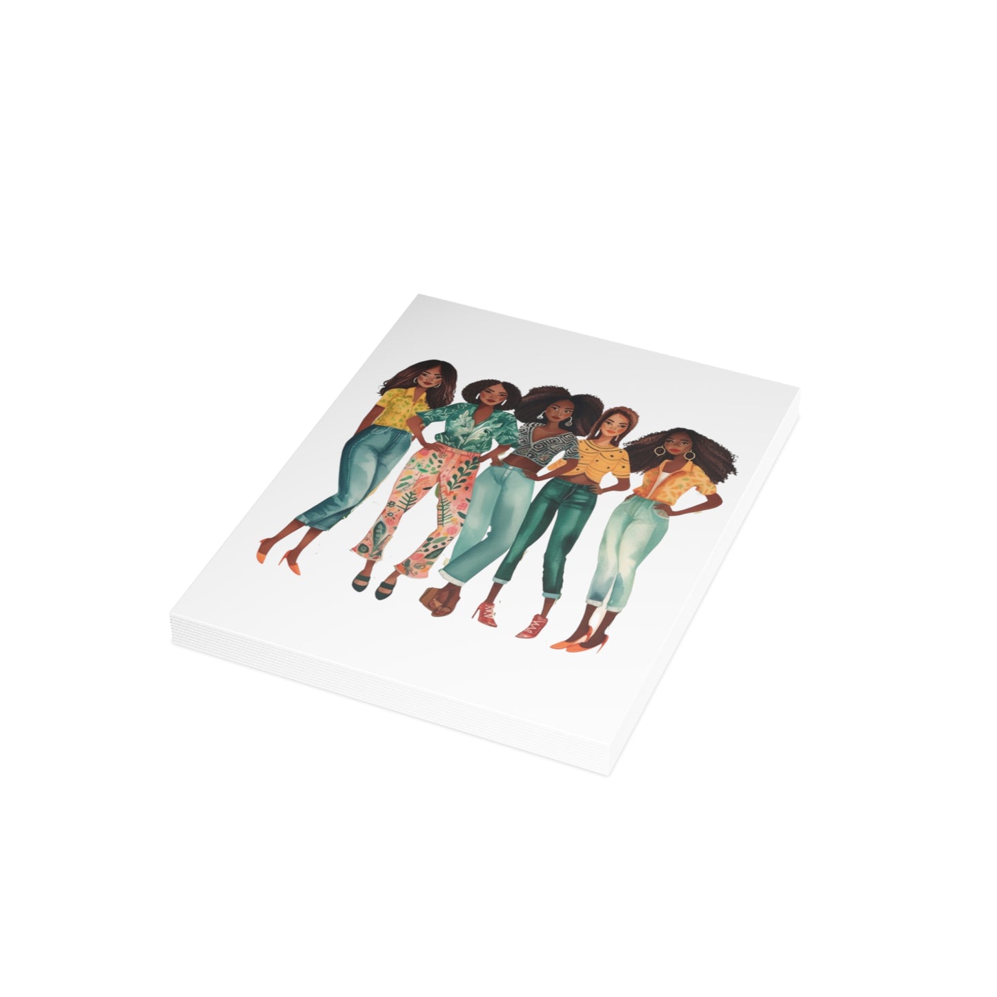 Girlfriends Collection: Postcard Bundles (envelopes included) | Black Women Better together |