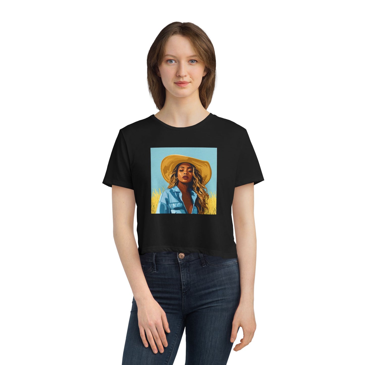 Bey collection : Women's Flowy Cropped Tee