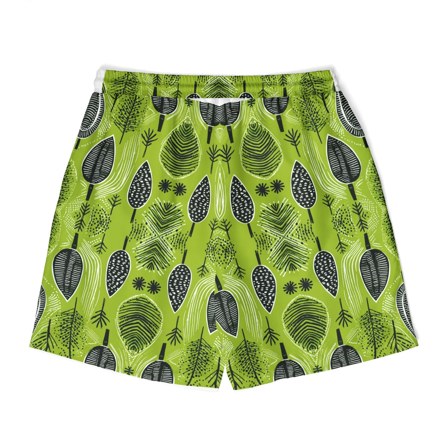 Tropical Leaf Swim Shorts | Unisex AOP Beachwear, Summer Swimwear, Vacation Essentials, Pool Party Gear, Tropical Vibes