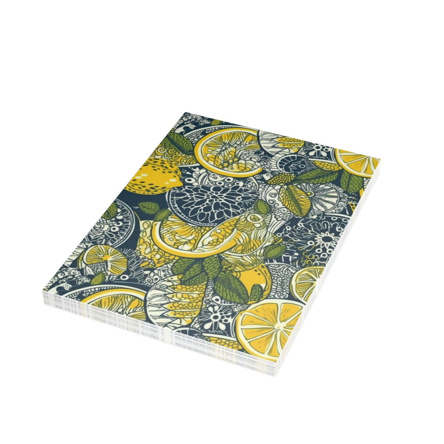 Lemons and Leaves | lemonade lace brunch Postcard Bundles (envelopes included) | African Wax Print|