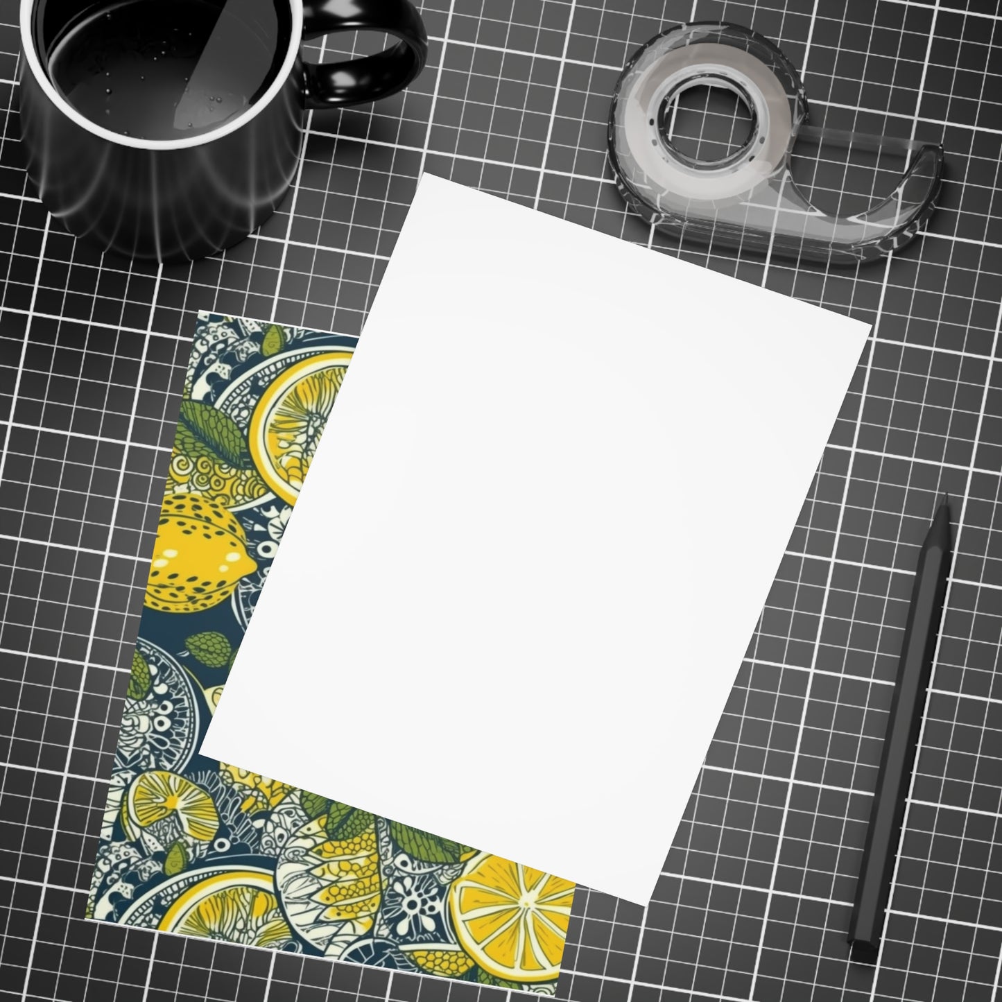 Lemons and Leaves | lemonade lace brunch Postcard Bundles (envelopes included) | African Wax Print|
