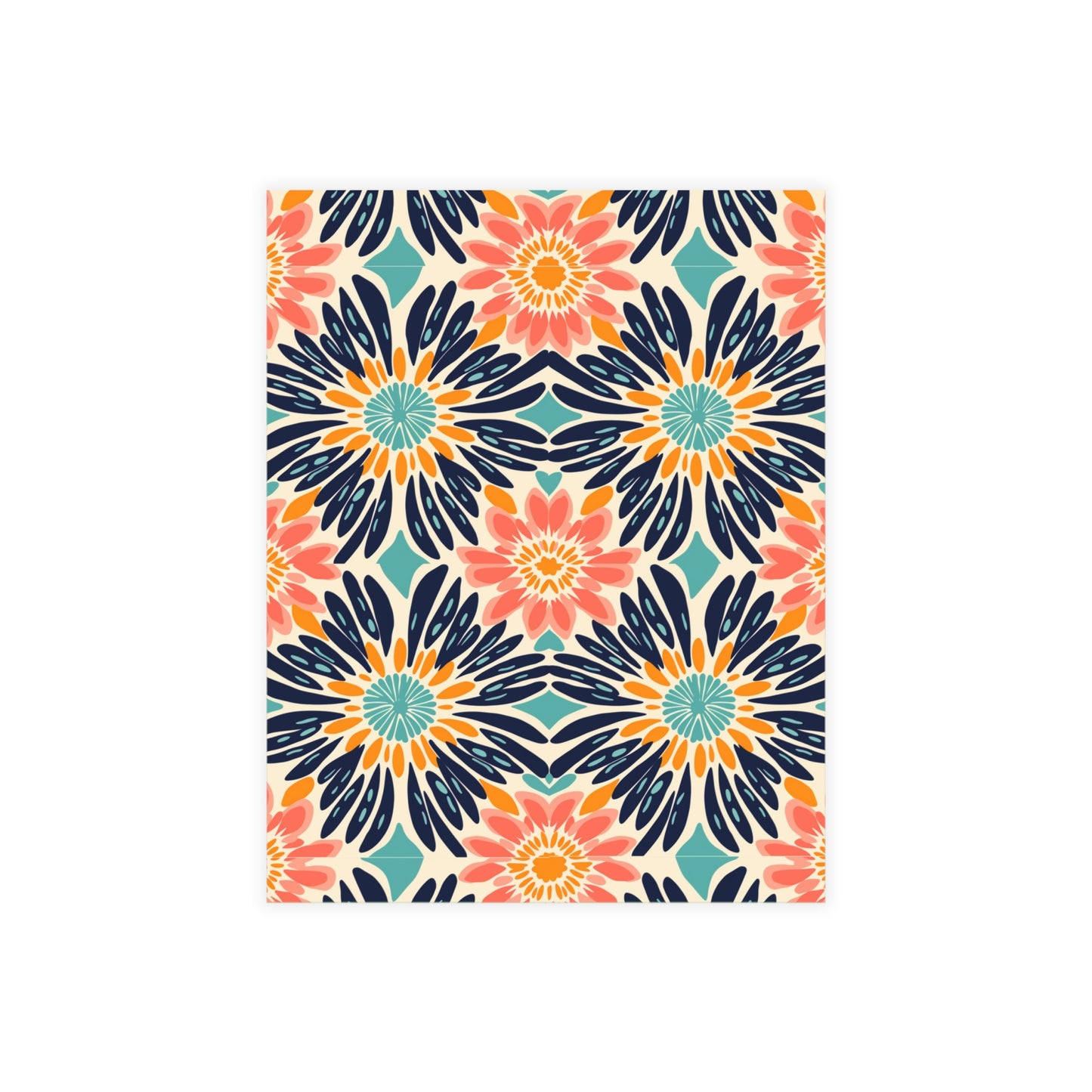 Bogolan Burst | Postcard Bundles (envelopes included) | African Wax Print |