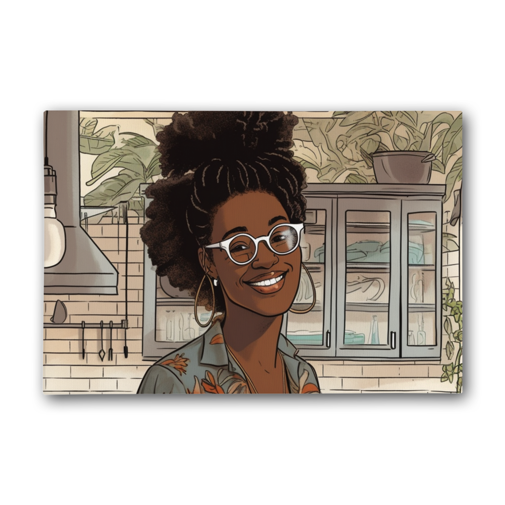 | Shanelle Melanin Magic | Premium Stretched Canvas