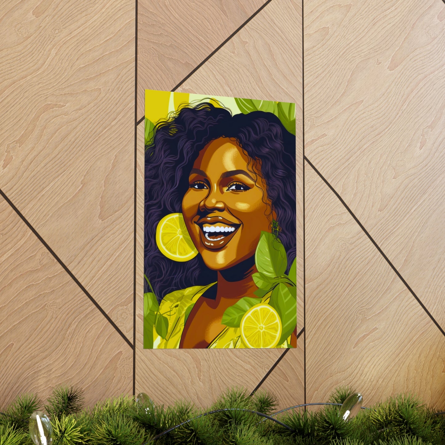 Lemons and Leaves| Premium Matte Vertical Posters