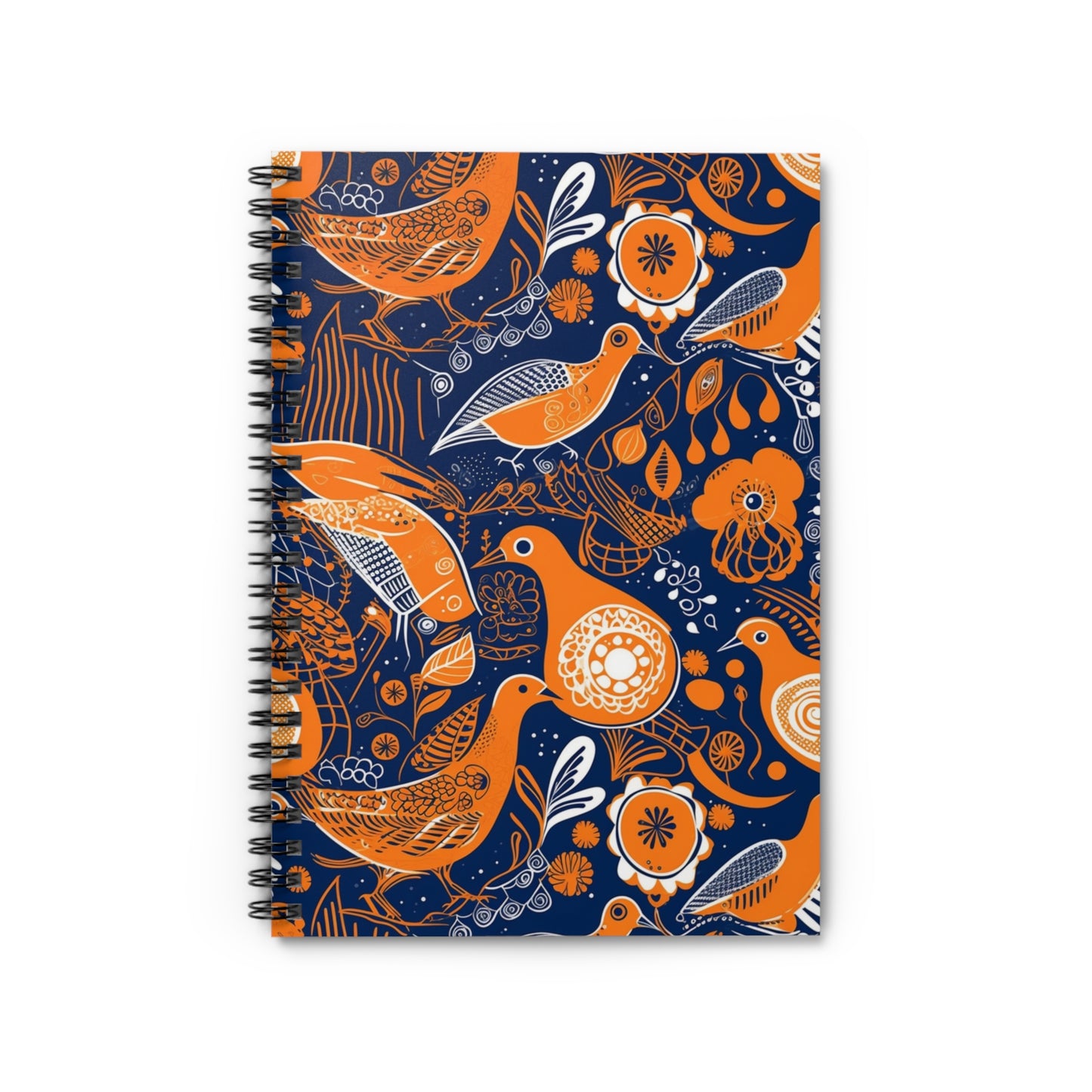 Indigo Impressions | Spiral Notebook - Ruled Line| African Wax Print |