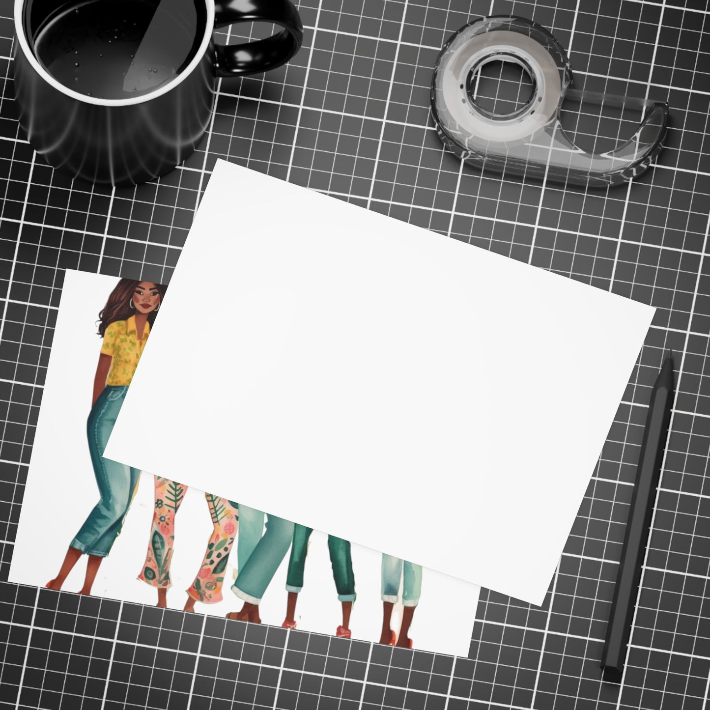Girlfriends Collection: Postcard Bundles (envelopes included) | Black Women Better together |