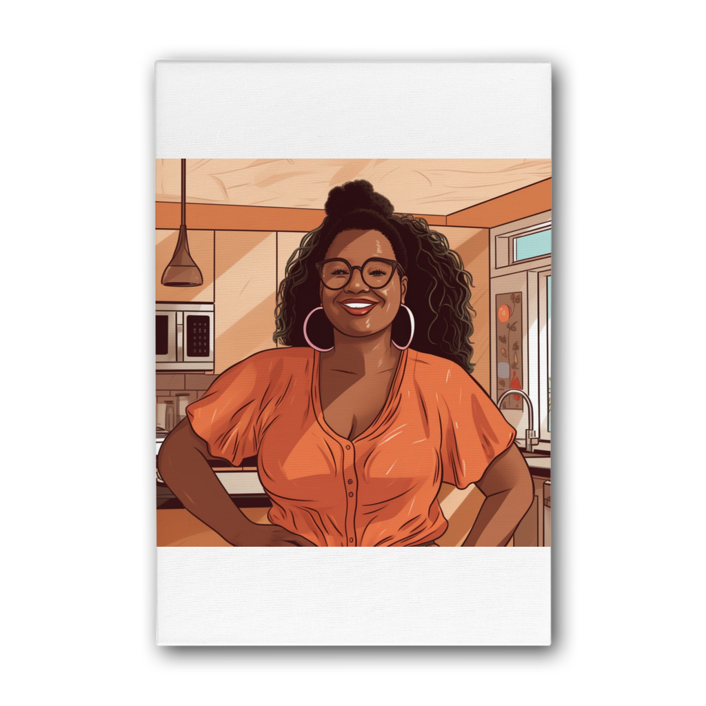 | Grace Melanin Magic | Premium Stretched Canvas