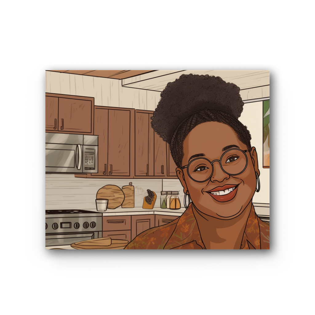 | sheri Melanin Magic| Premium Stretched Canvas