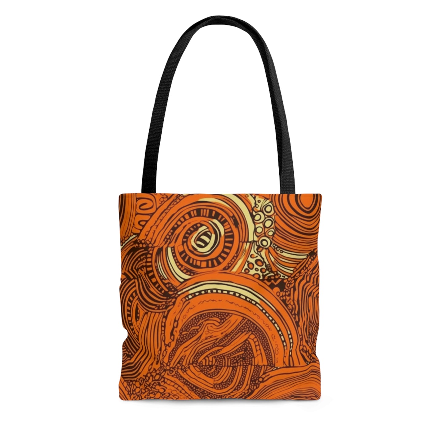 African Dreamcatcher | African Wax Print | Tote Bag | Orange