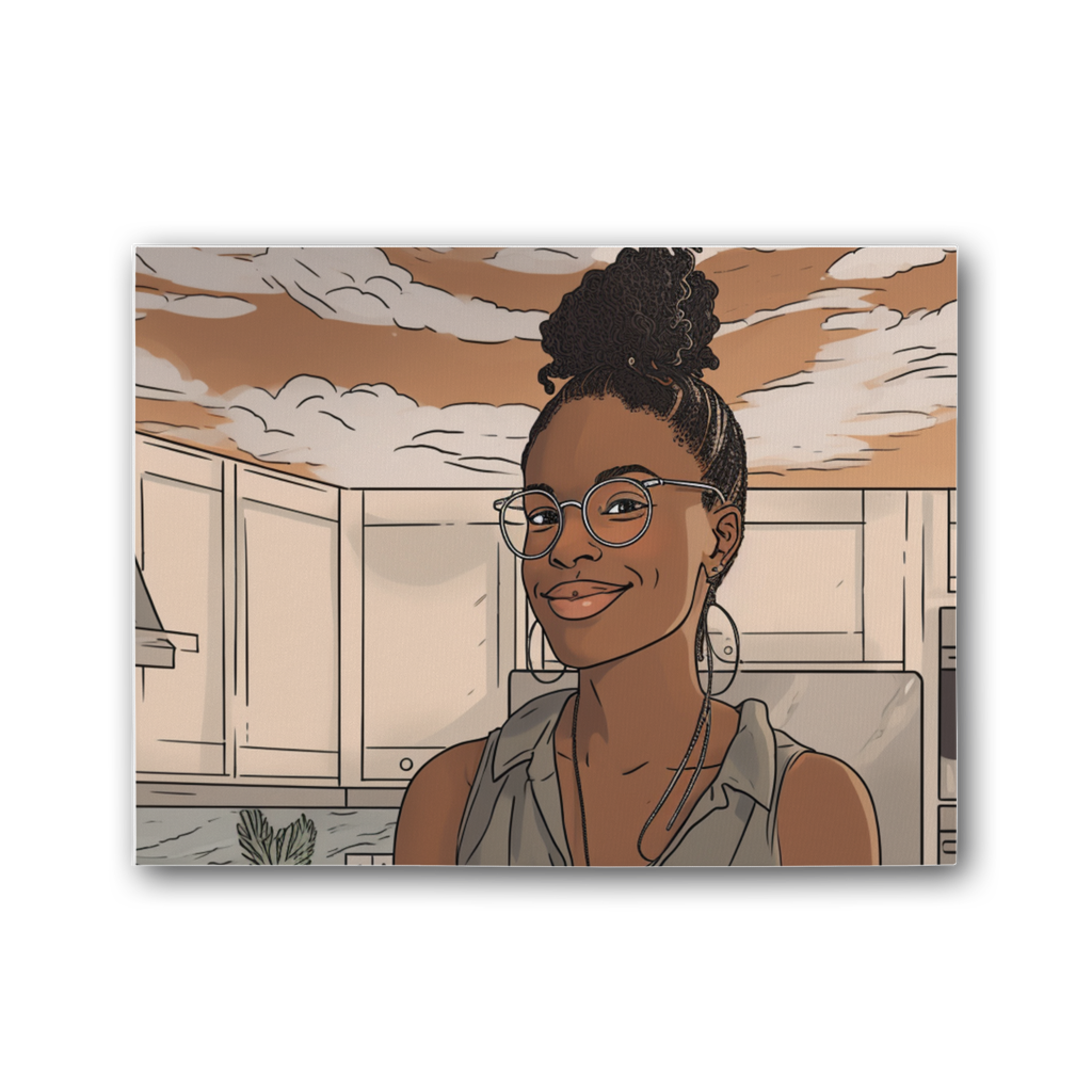 | Tri Melanin Magic Premium Stretched Canvas